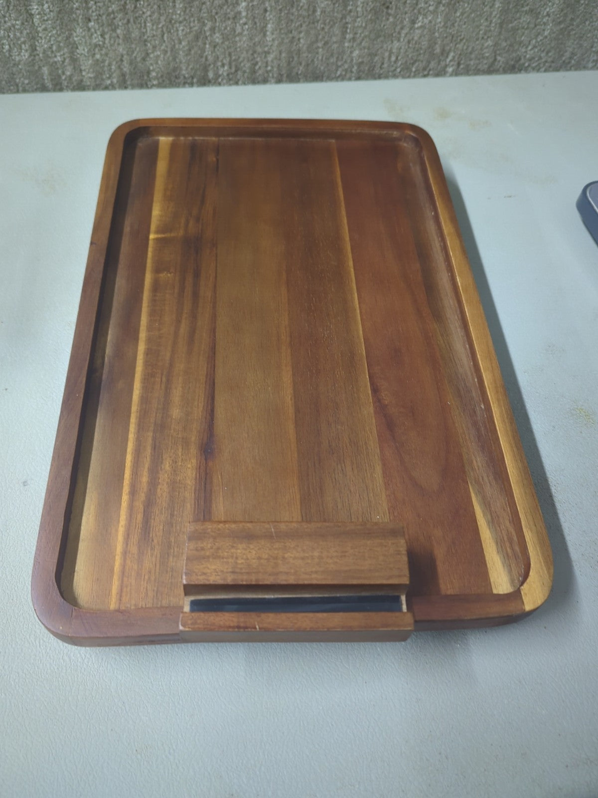 Smart Design Acacia Armrest Tray