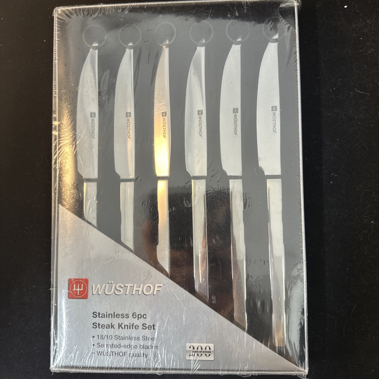 Wusthof Stainless 6pc Steak Knife Set New In Box 6C