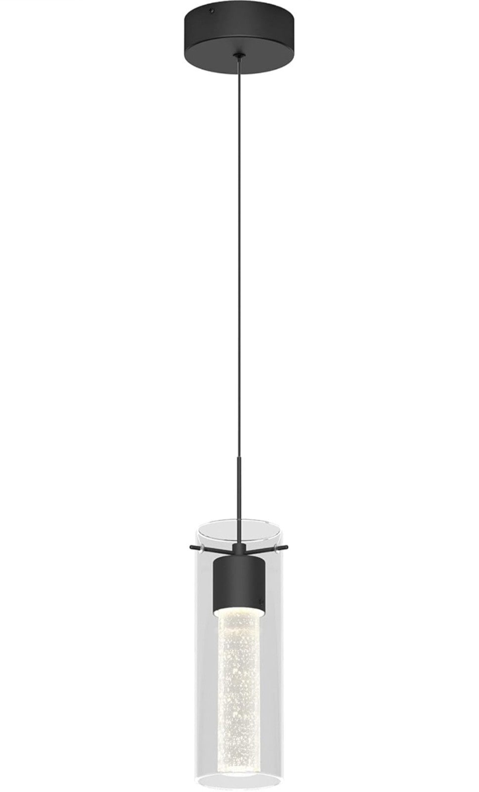 Artika Essence 8.5-Watt 1-Light Matte Black  LED Pendant Light 12-B