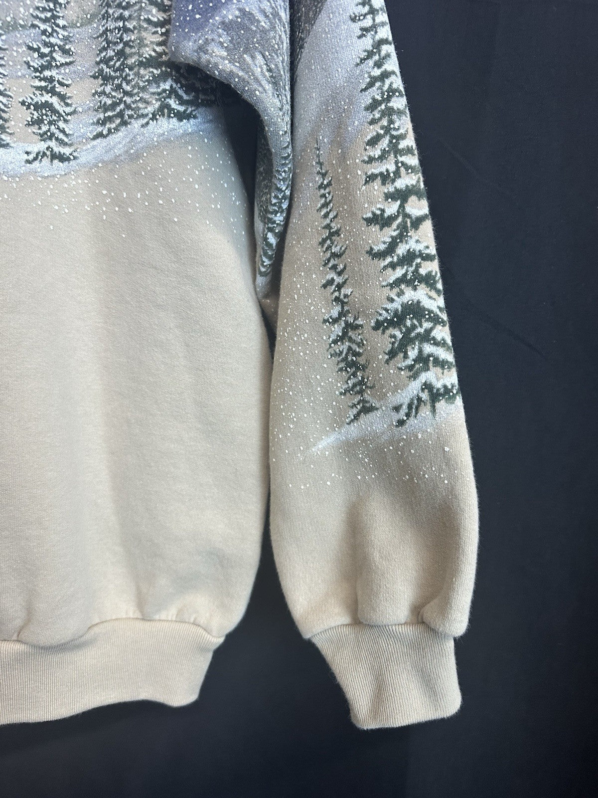 Vintage 90's Bald Eagle Nature Animal Art Henley Sweatshirt XL Made in USA (2)
