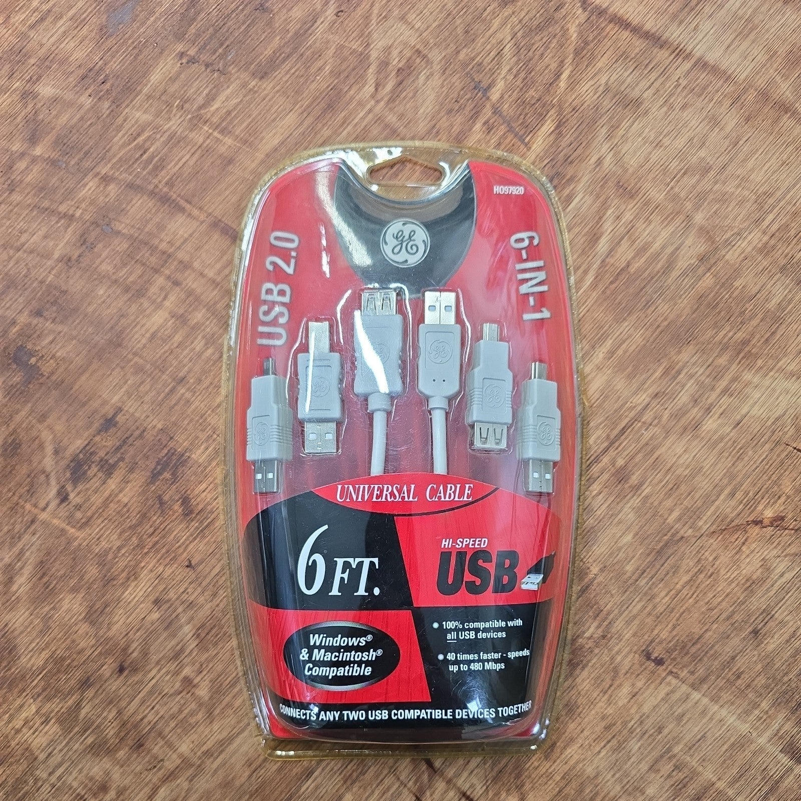 GE 6ft Universal Cable 6-in-1. 6C