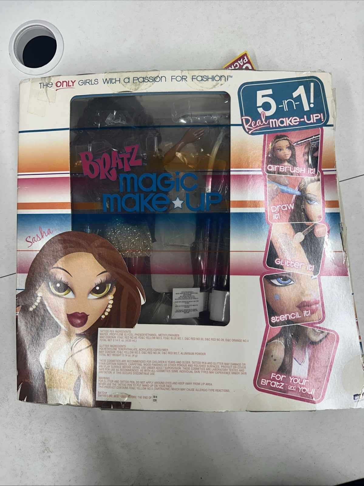 Bratz Magic Make Up Sasha Doll 5 in 1 Real Rare Original  2007 (7A)