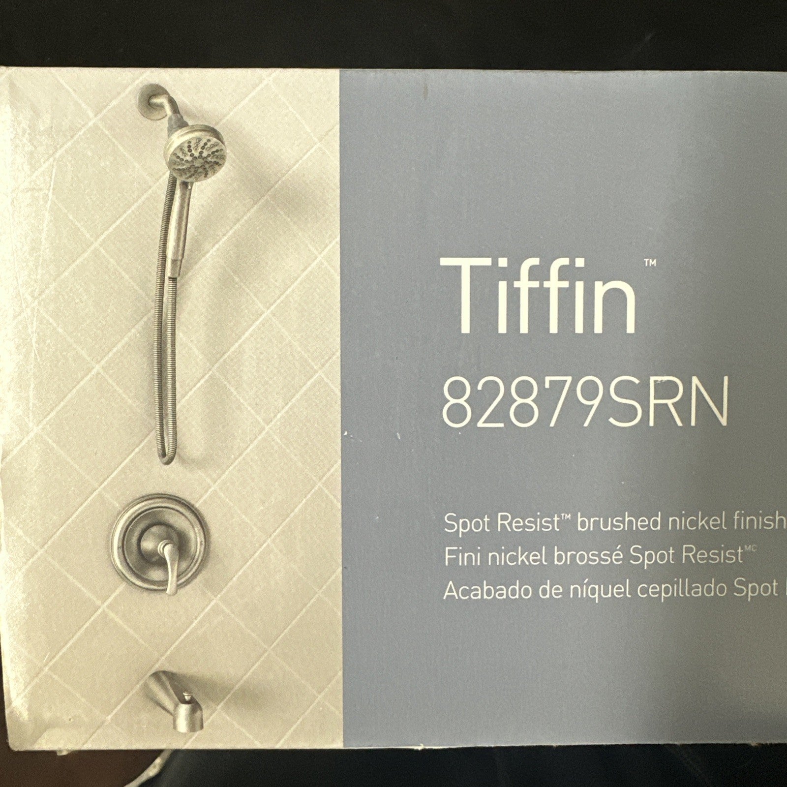 Moen 82879SRN Tiffin Tub and Shower Trim and Valve Package, Brushed Nickel NEW