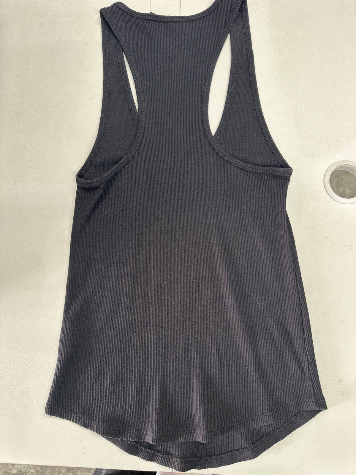Women’s Small Theory Razor Basic Scoop Back Black Tank