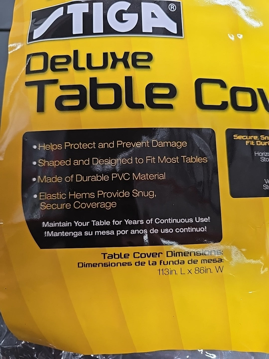 Stiga Table Tennis Ping Pong Accessories T1585 Tennis Table Cover 9A