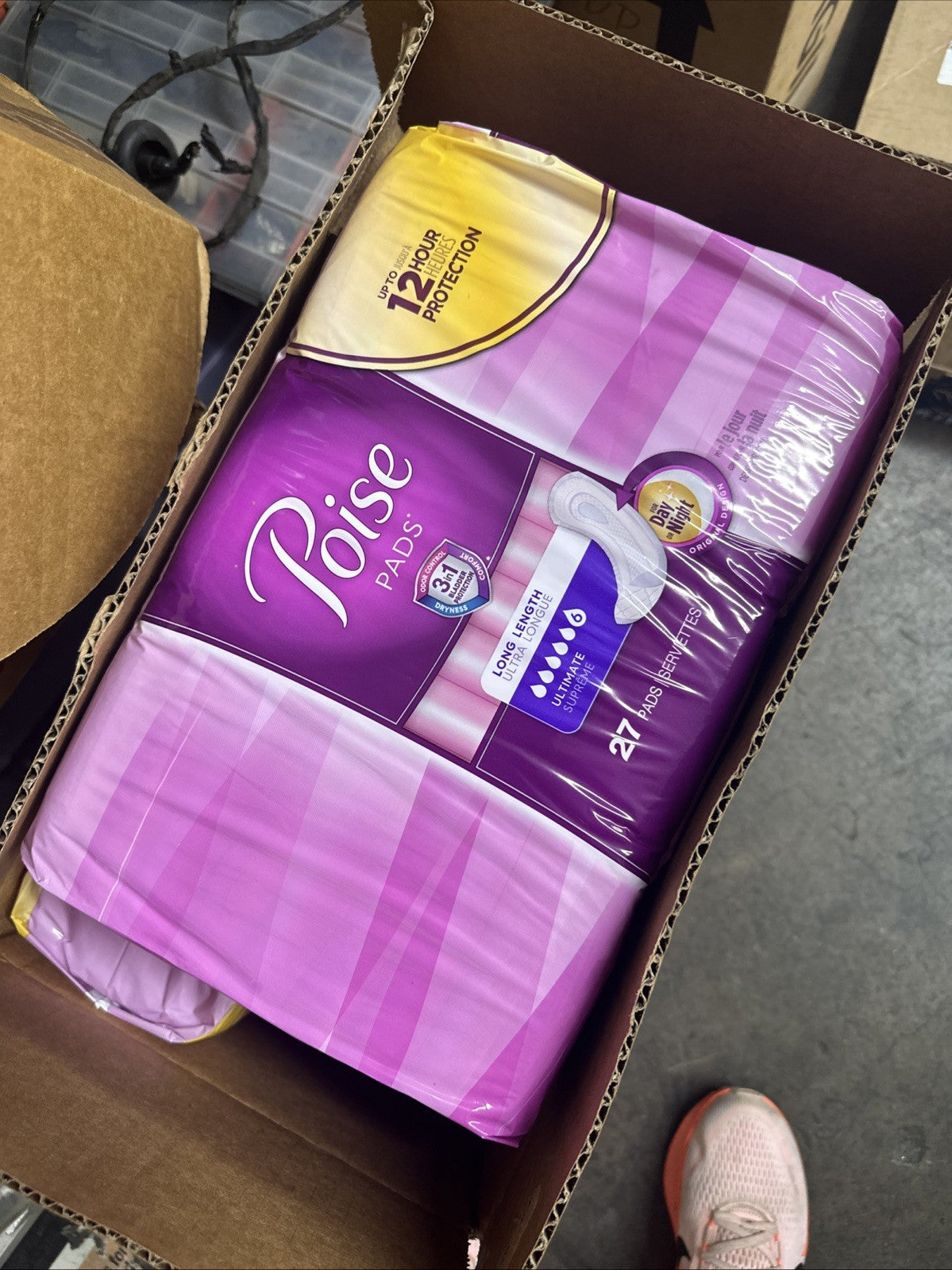 FOUR Packages-Poise 33593 Ultimate Long Pad - 27 Count (5A)