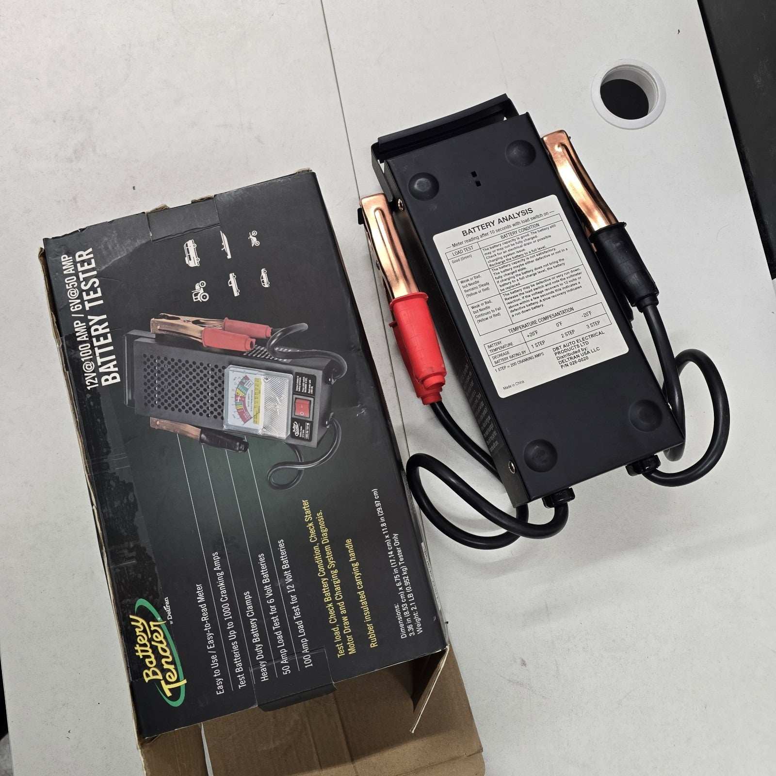 Battery Tender Battery Load Tester for Automotive 12 Volt and 6 Volt Batteries9C