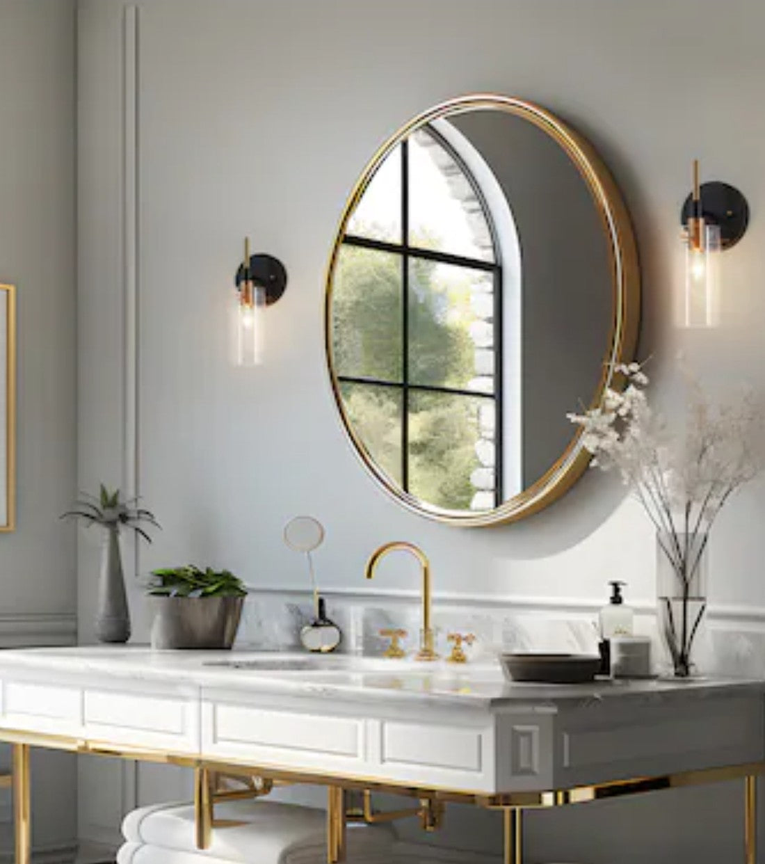 ZEVNI Lumigerda 4.7-in W 1 -Light Matte Black Wall Sconce Qty 2, 7A