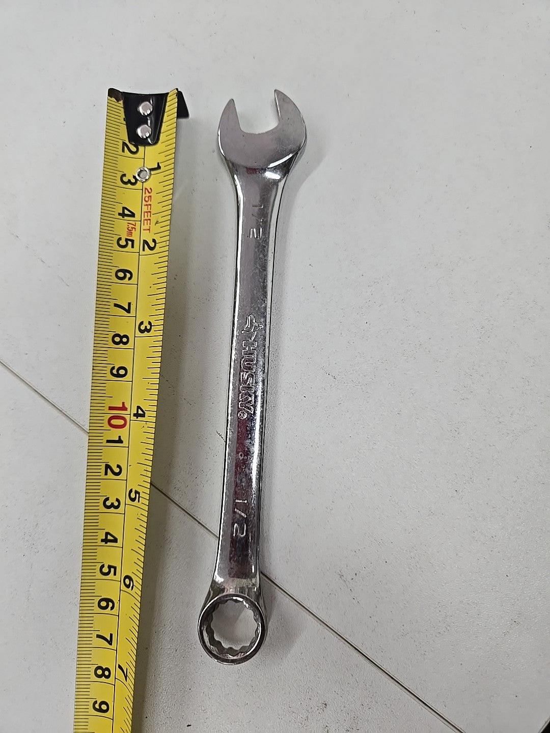 Husky Combination Wrench Full Polish 12-Point 1/2" SAE 8C