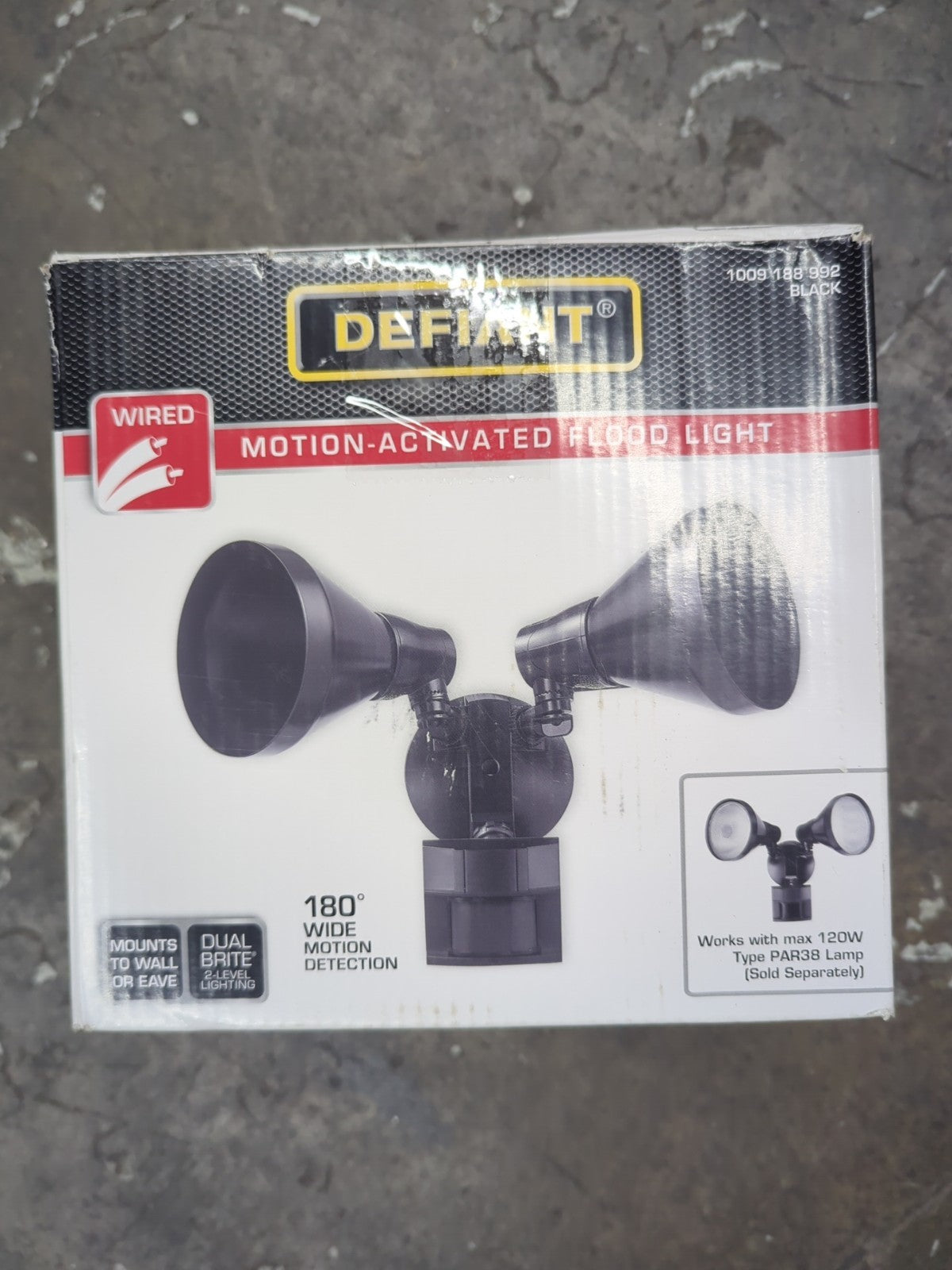 Defiant Motion Activated Flood Light 180 Degree With Wide Motion Detection (3C)