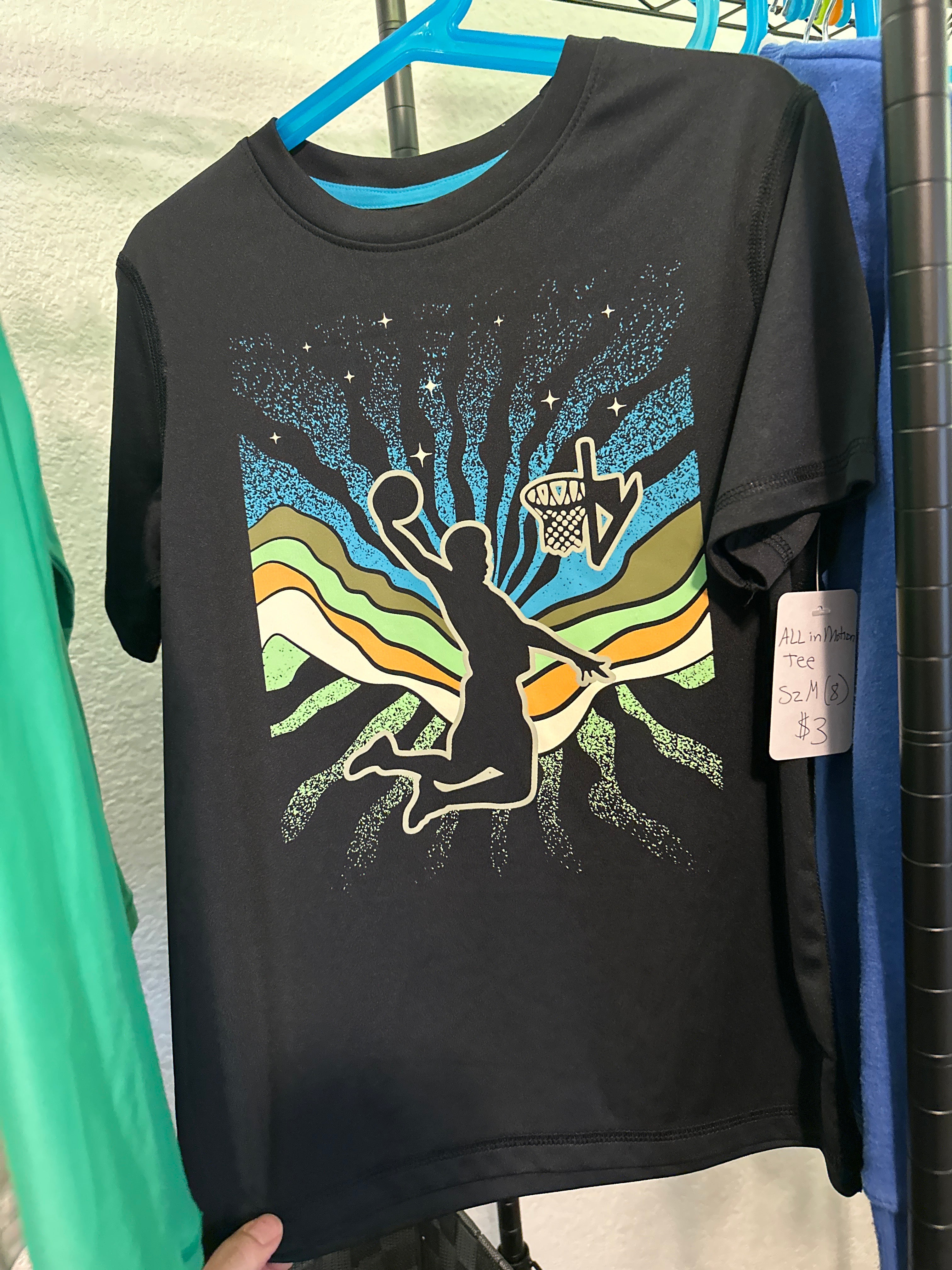 Kids All In Motion Tee Sz Med 8