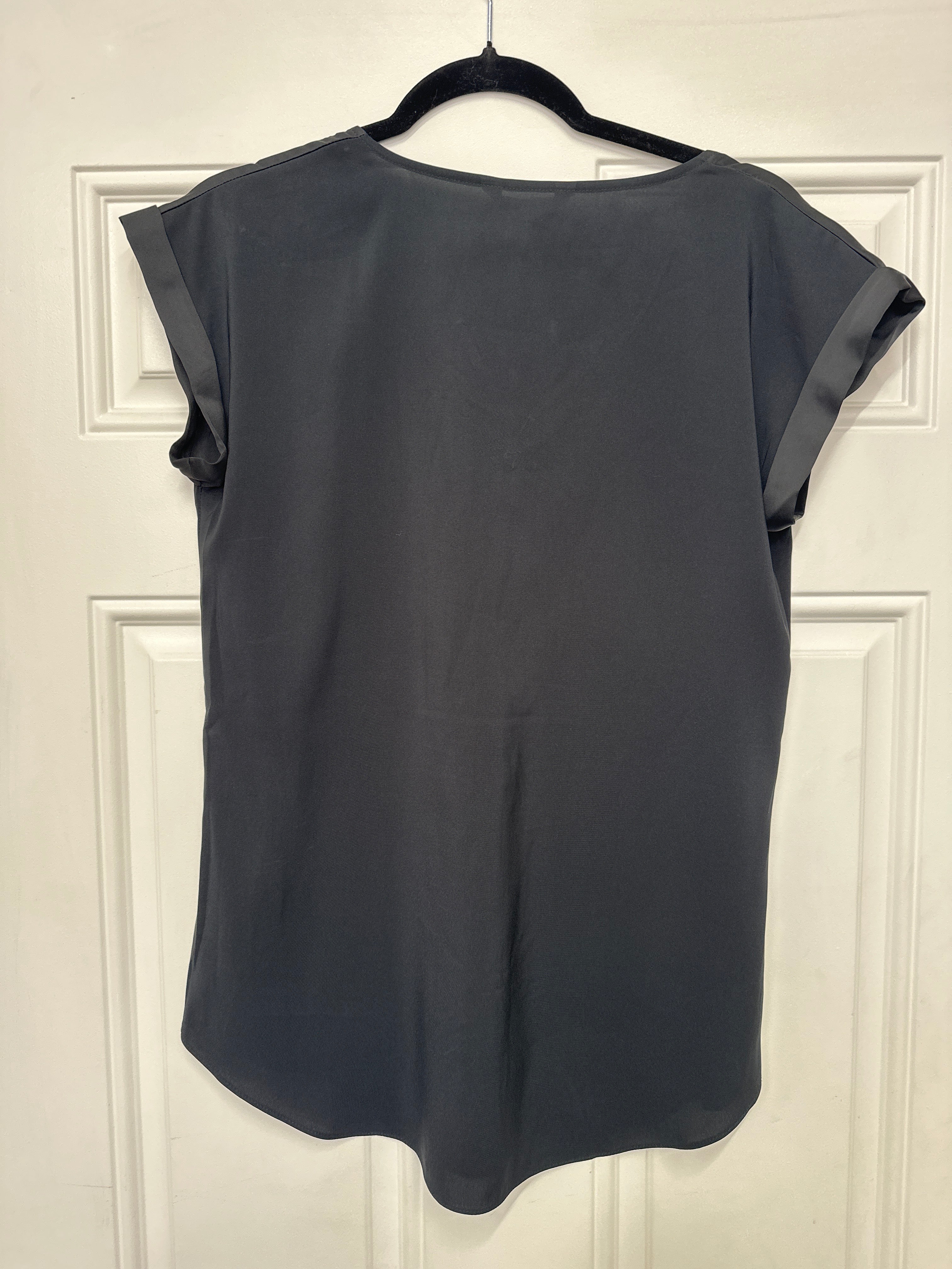 Express Sheer Black Top- Sm