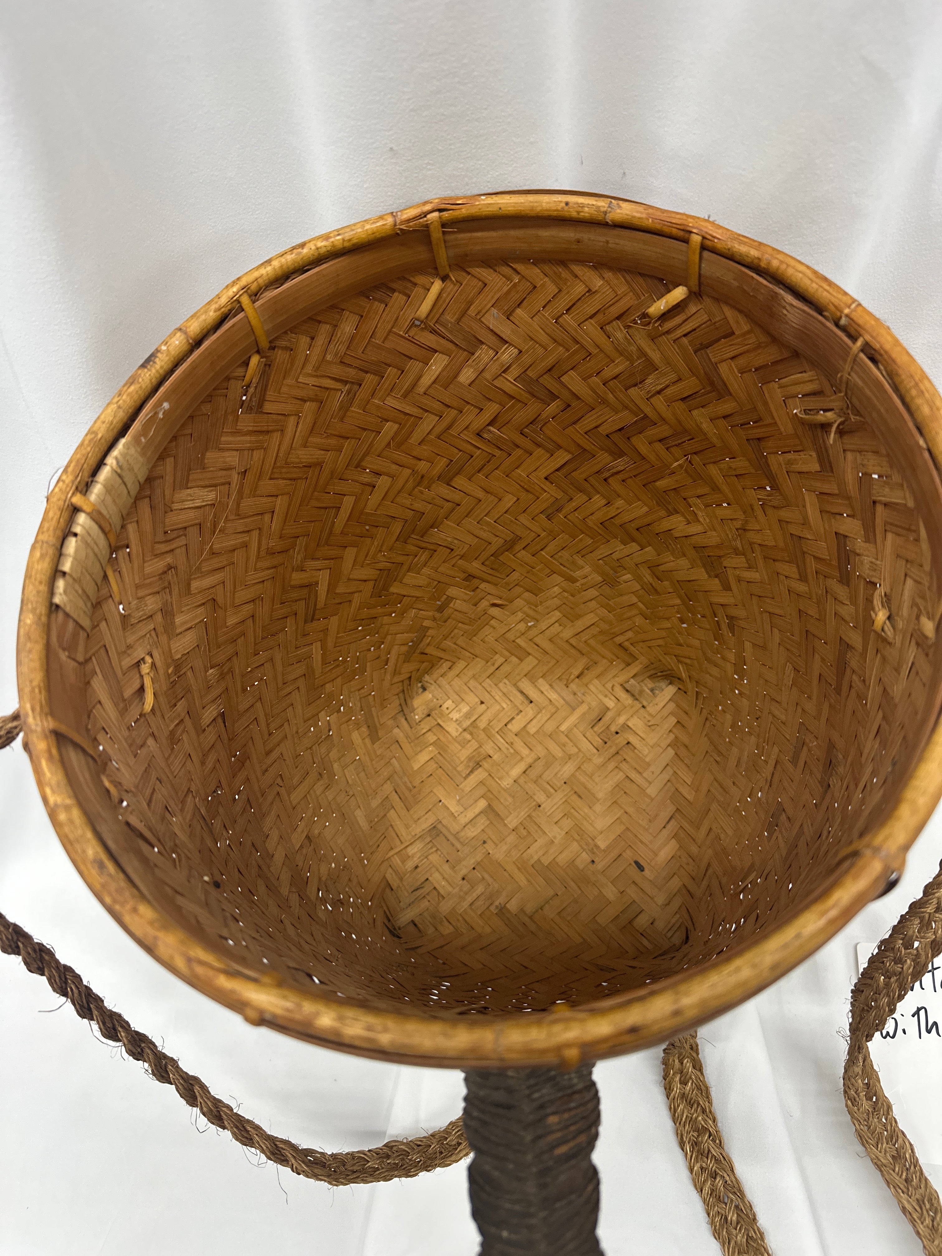 Vintage Wicker w/ Carved Horse