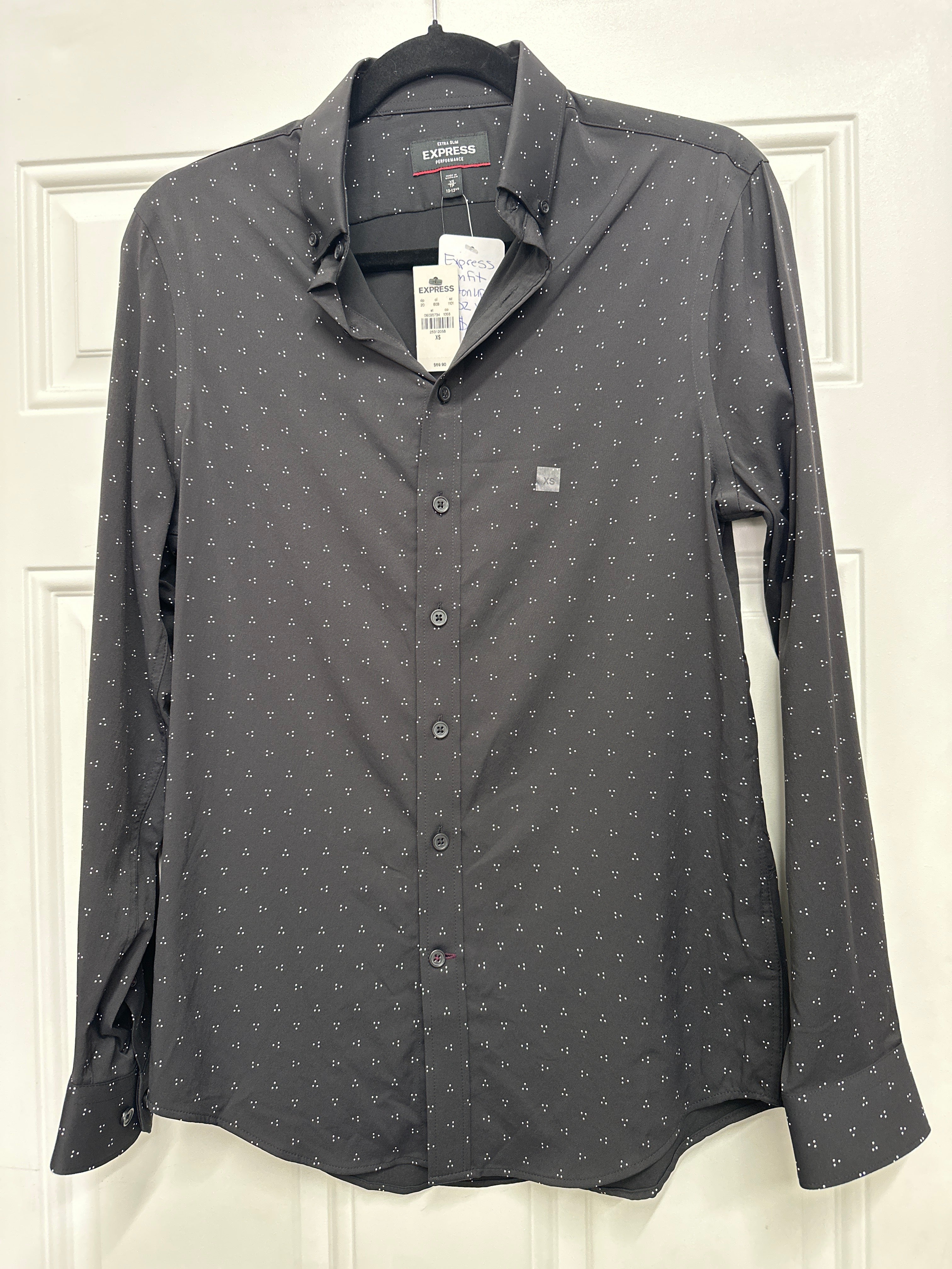 Express Slim Fit Shirt NWT Sz XS