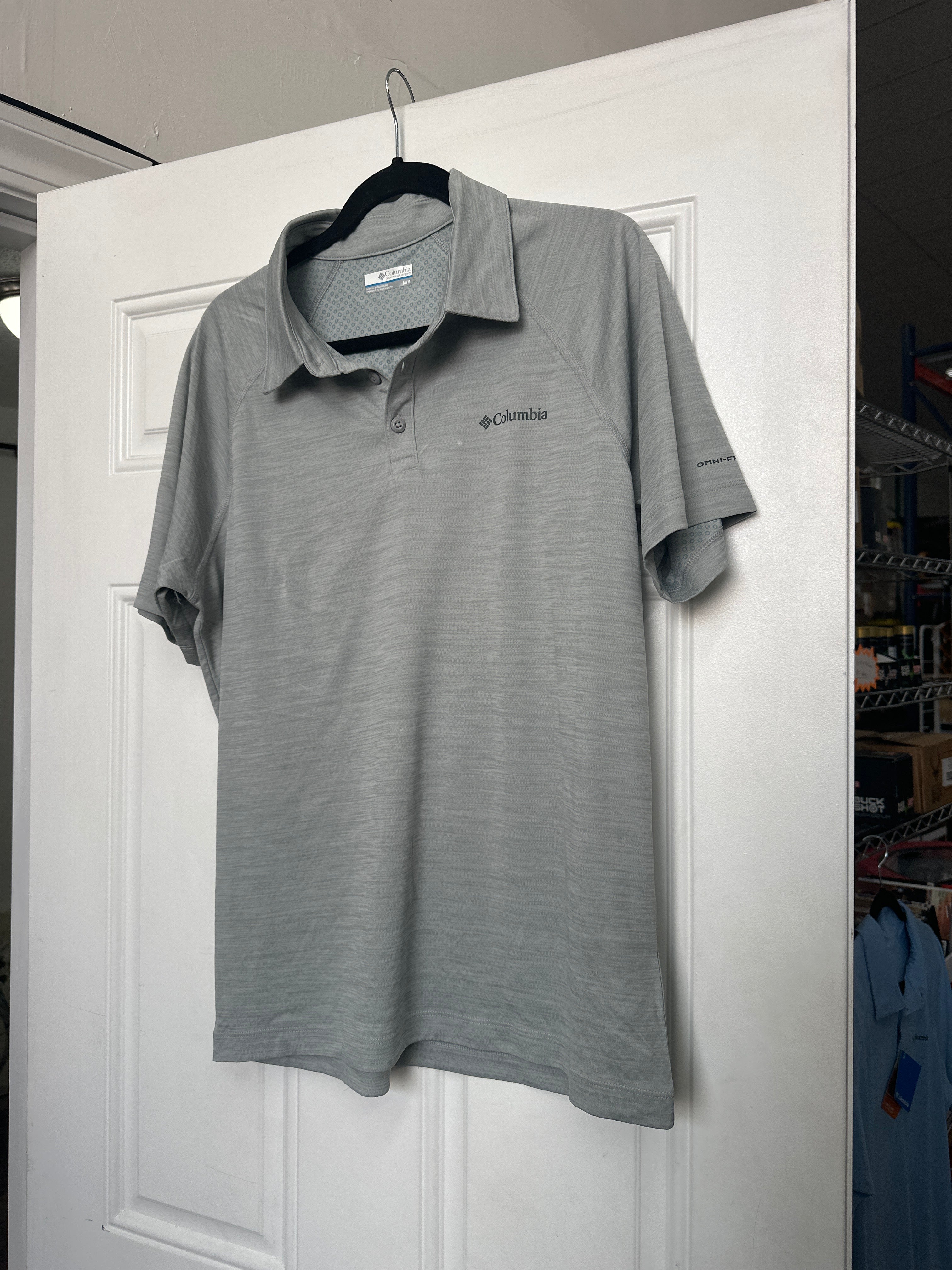 Men’s Columbia Polo Medium Gray
