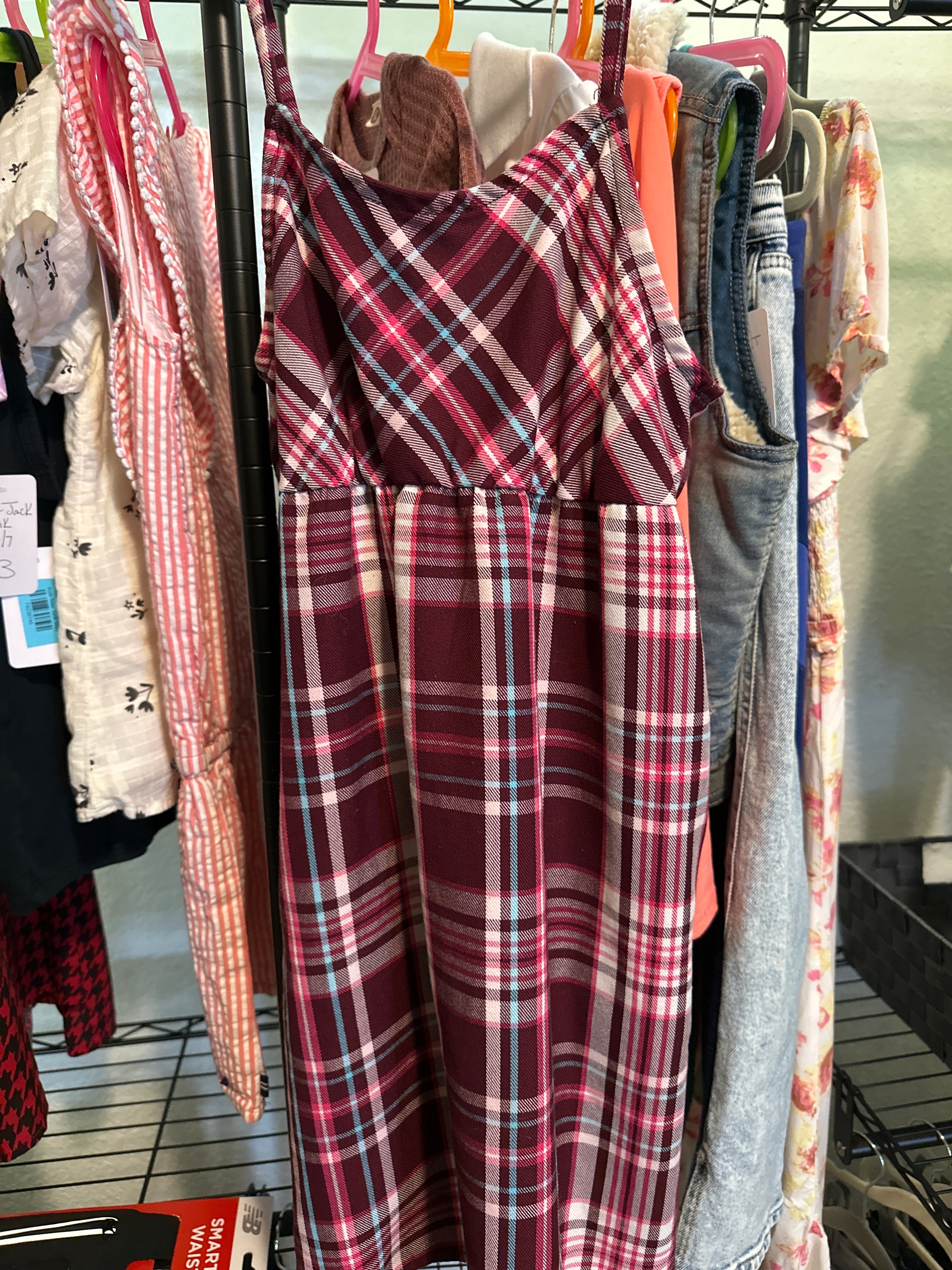Justice Plaid Dress Med