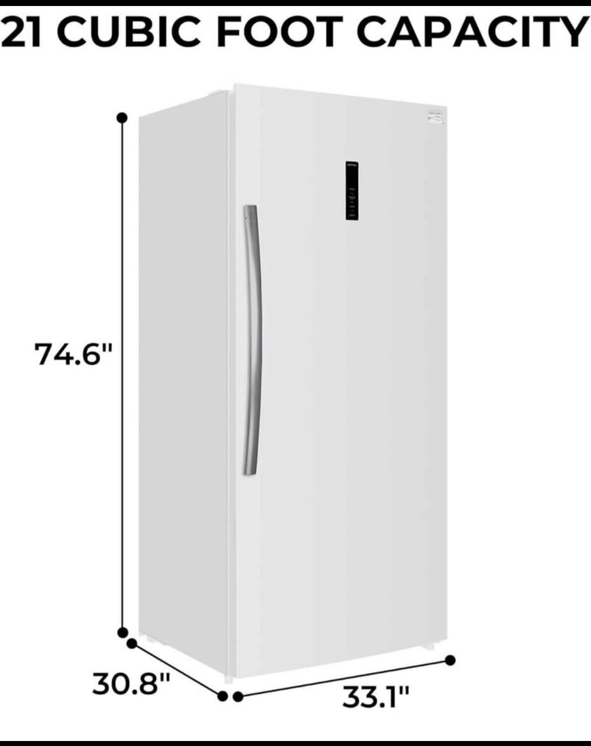 Kenmore New Upright Freezer 21 cu. ft.