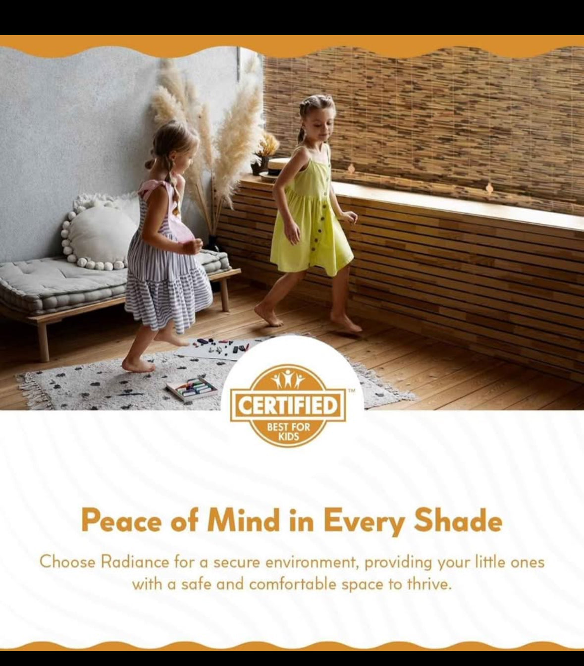 Bamboo Blinds, Cocoa, 72"W x 72"L