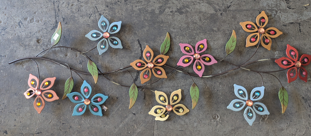 Metallic Floral Wall/Home Decoration