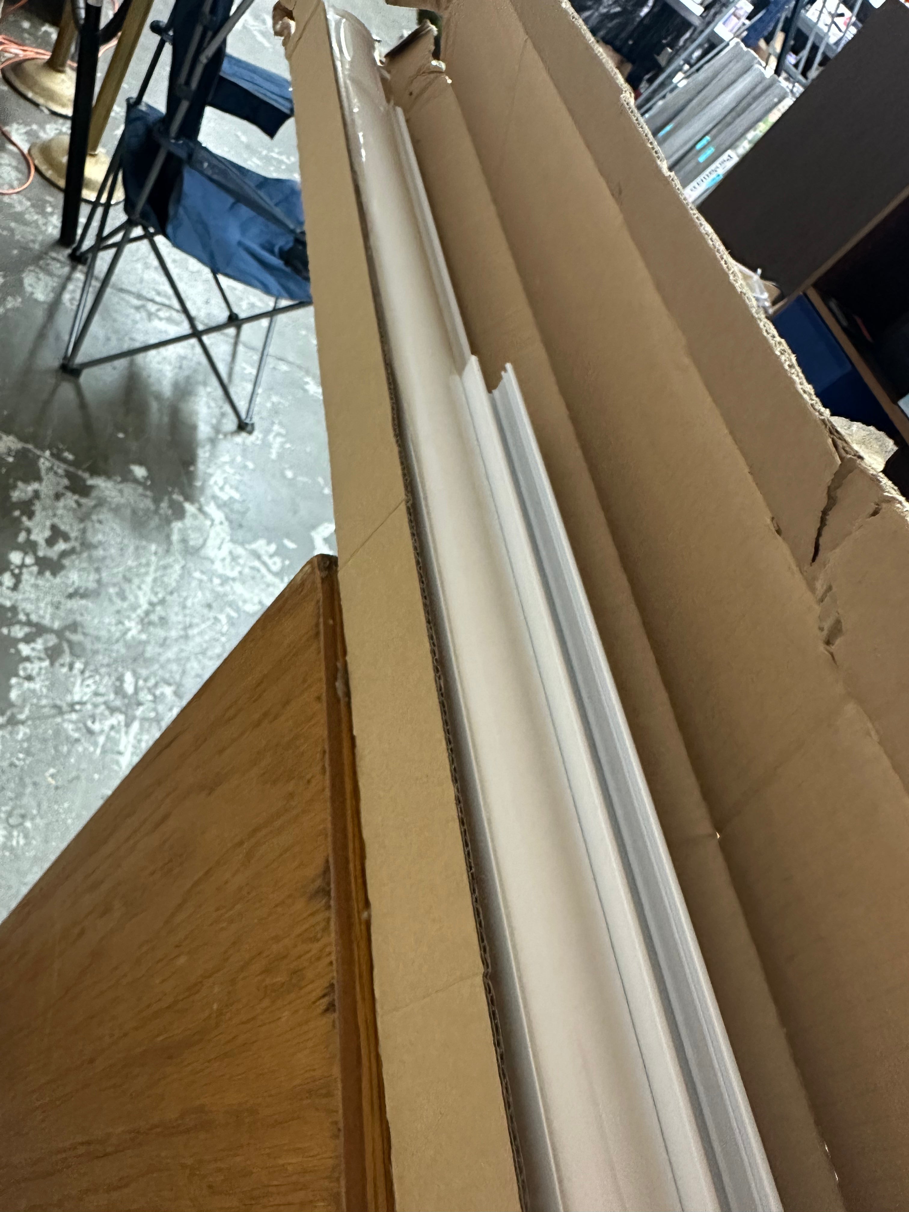 White Retractable screen door single door