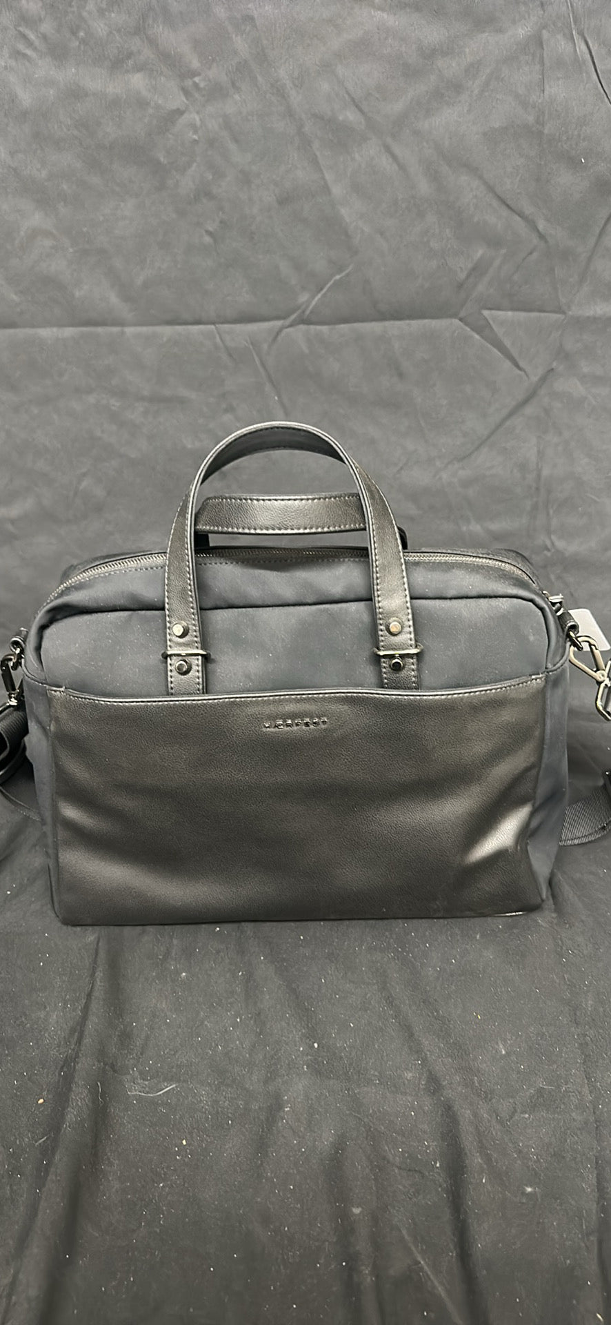 Haerfest Black Apollo Satchel Briefcase Shoulder Bag