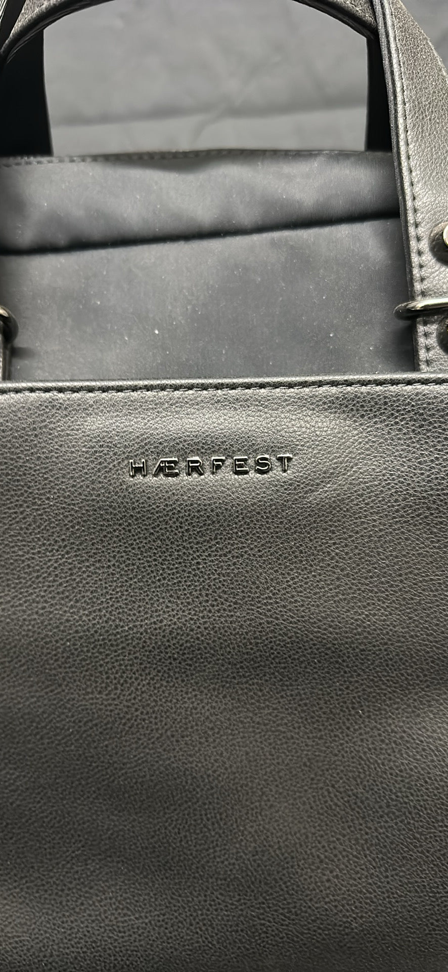 Haerfest Black Apollo Satchel Briefcase Shoulder Bag