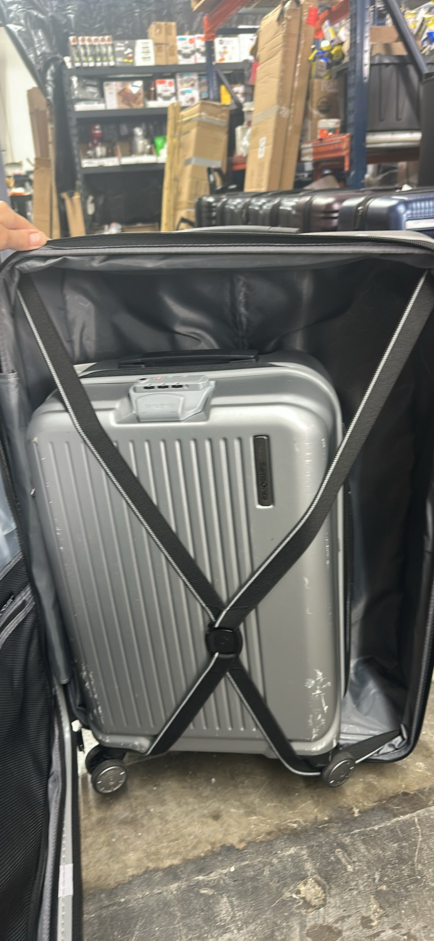 Samsonite Amplitude Two Hardside Silver 2 Piece  Luggage Set