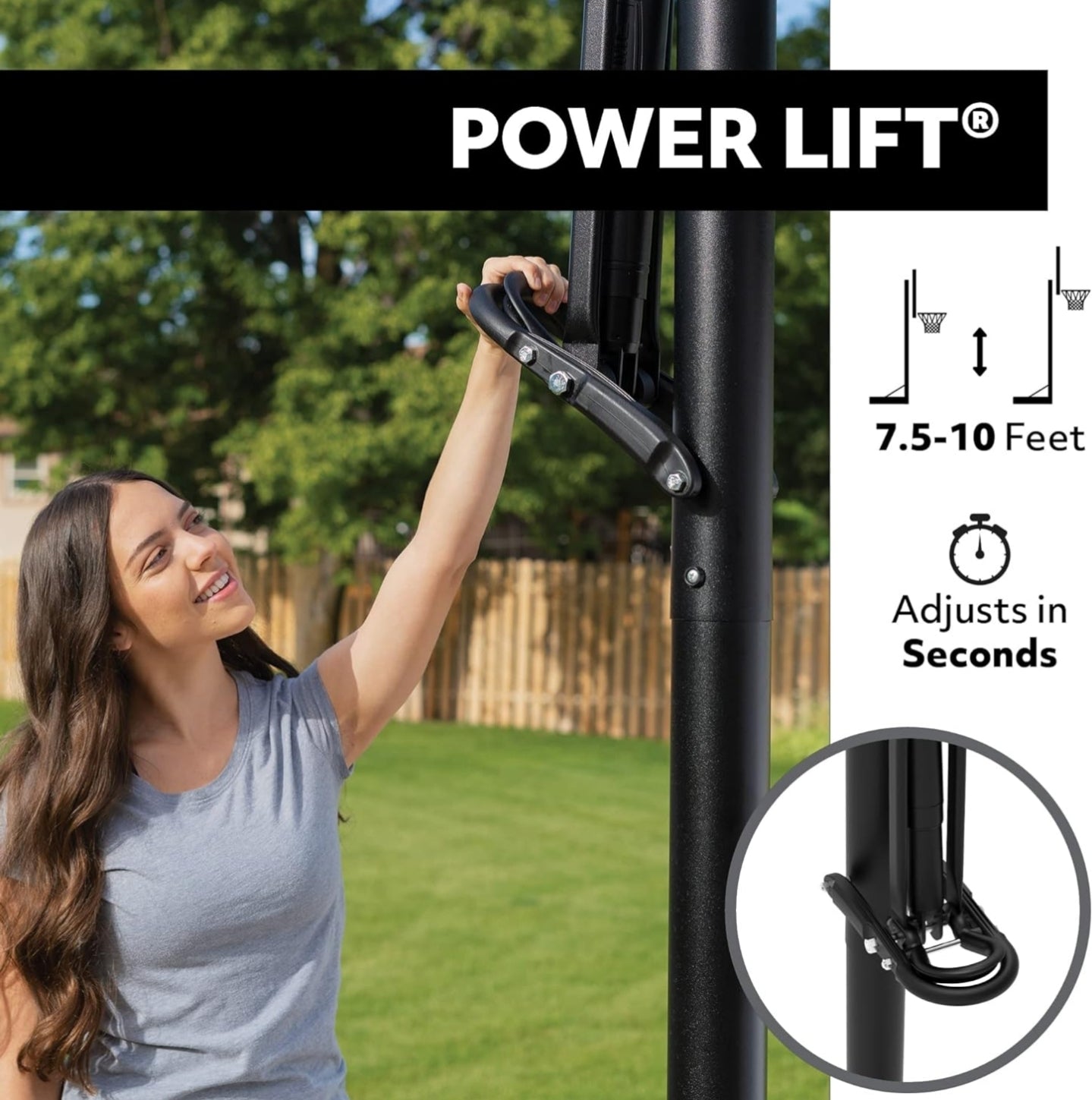 Lifetime Portable Basketball Hoop, 54 Inch Steel-Framed Acrylic Backboard