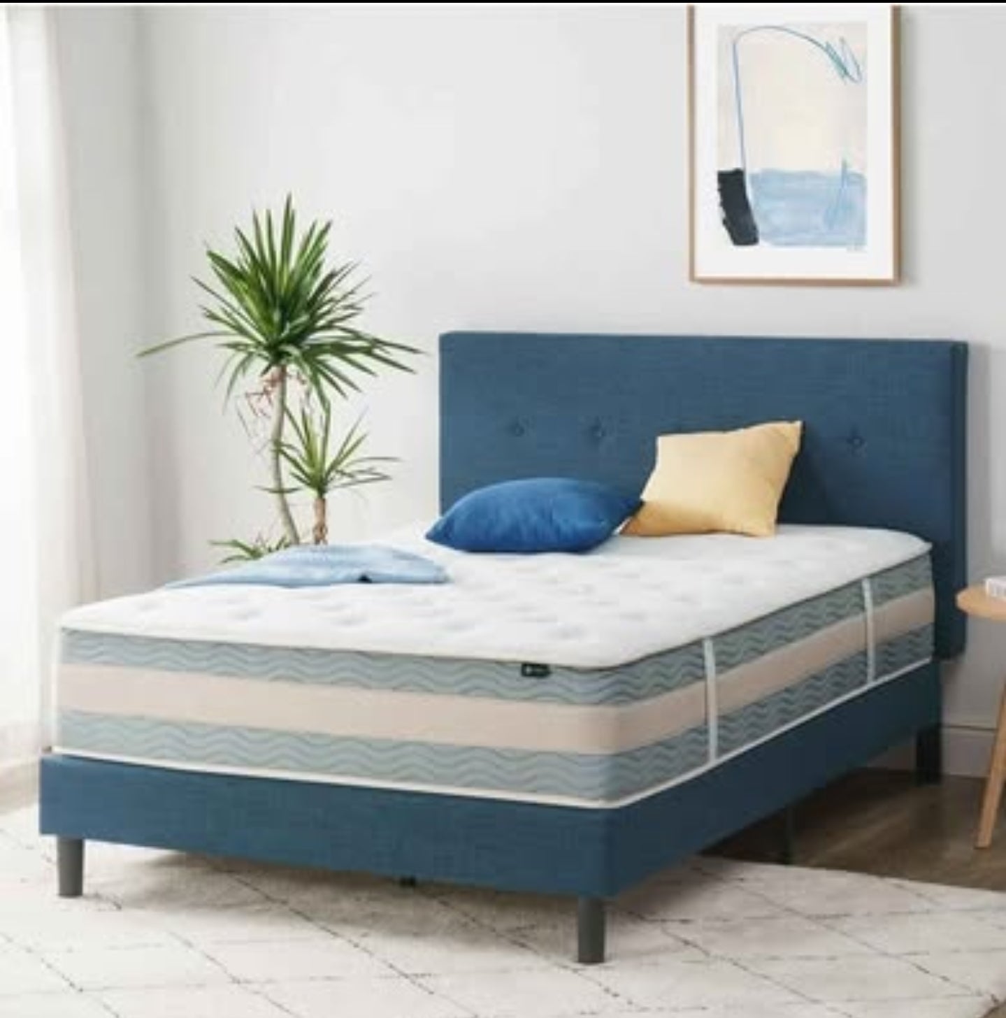 12 Inch Queen Cooling Comfort Support Hybrid Mattress [New Version], Fiberglass Free, Medium Plush,