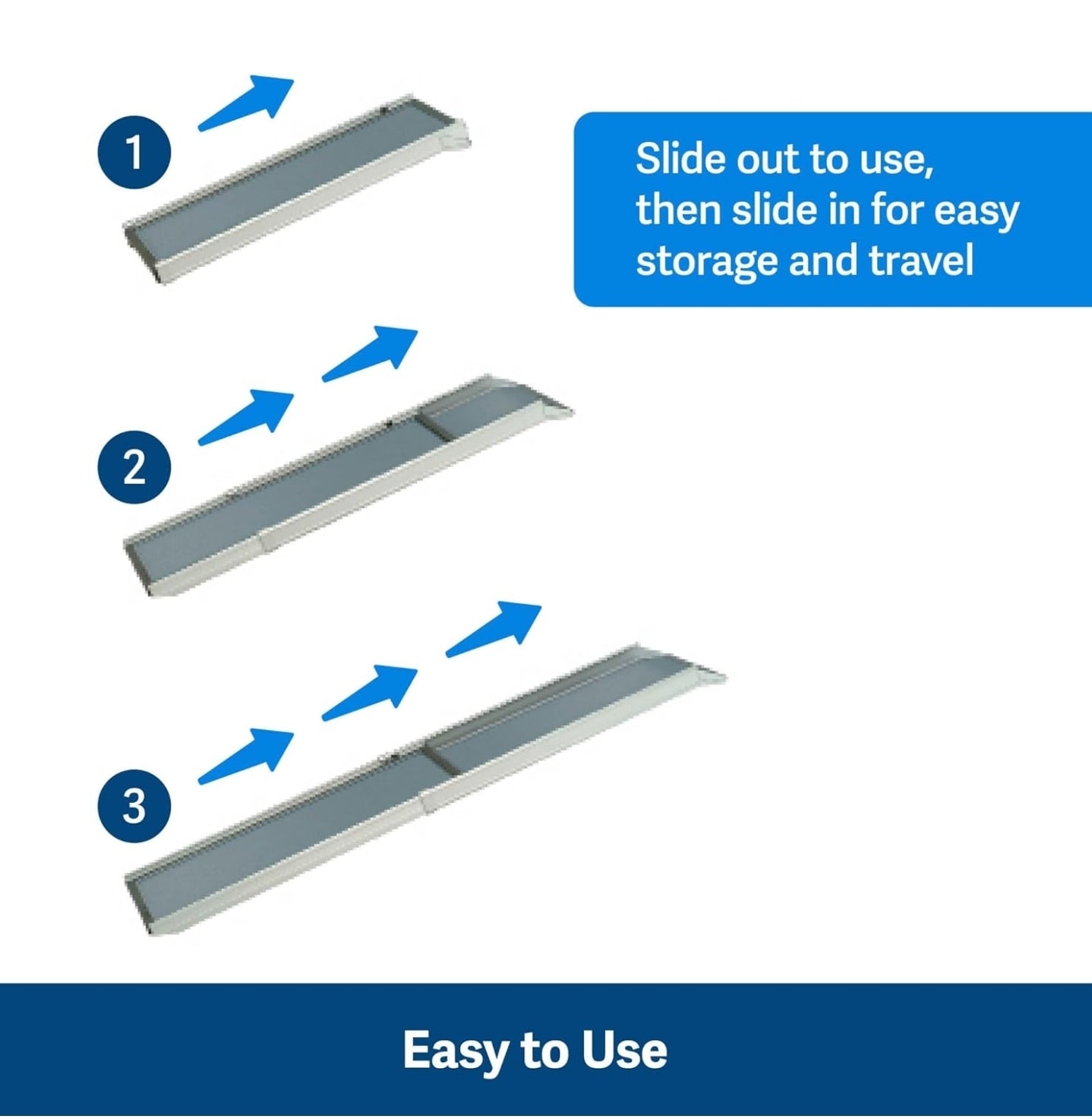 Telescoping Dog Ramp, Portable Pet Ramp for Cars, Trucks & SUVs with Adjustable Sizing