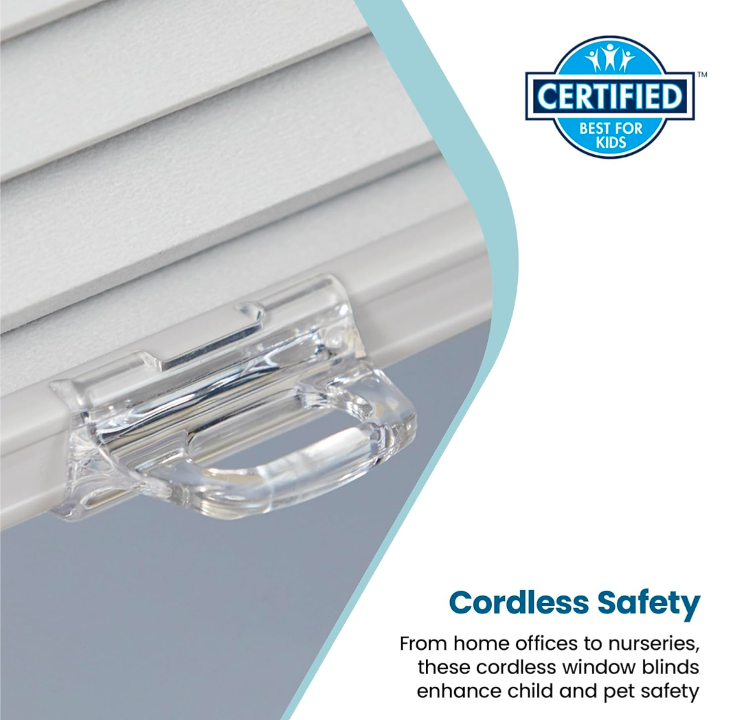Cordless cellular blinds, white, 70.5 x 48 inches #7265