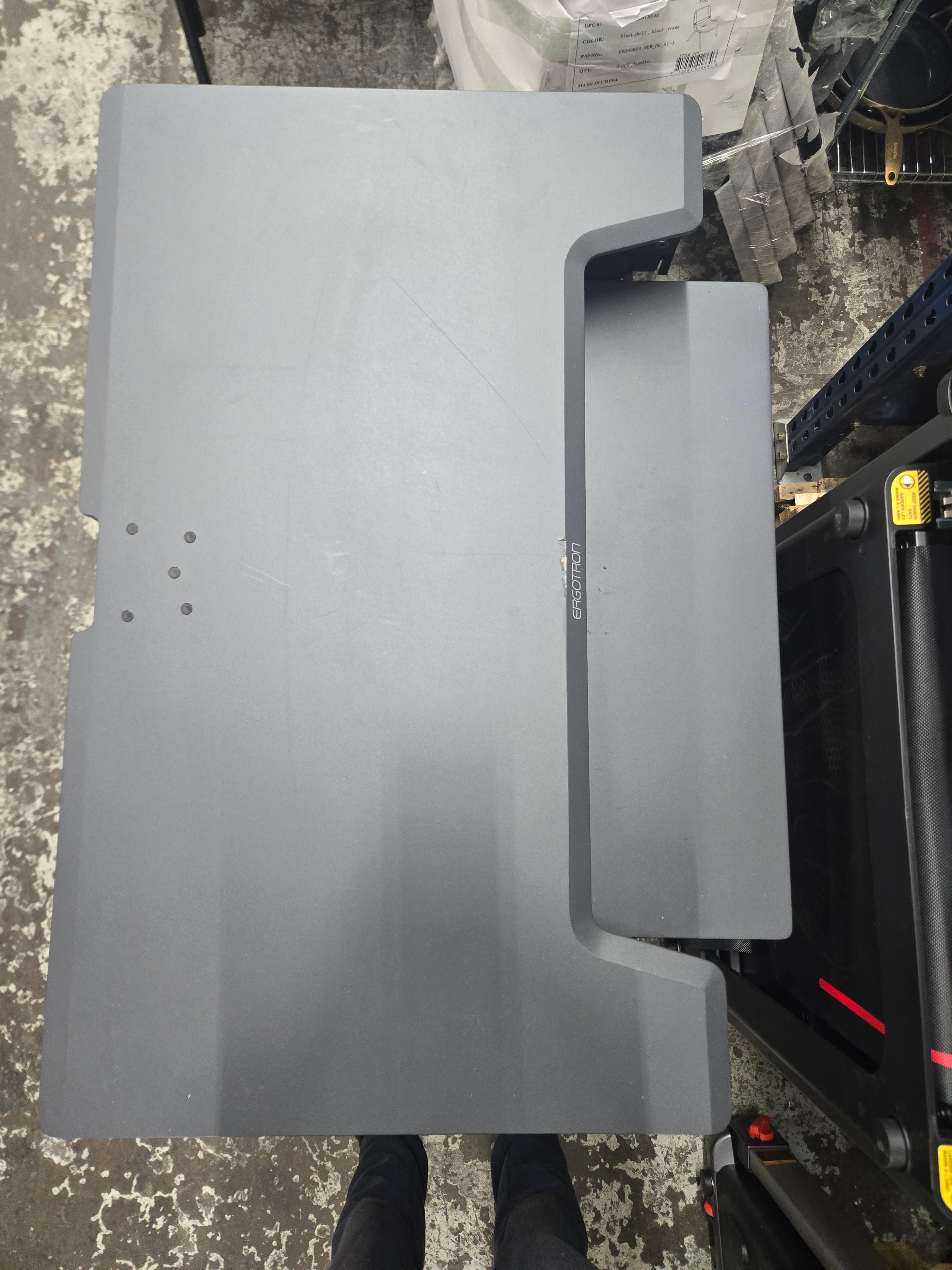 Ergotron Grey adjustable work station