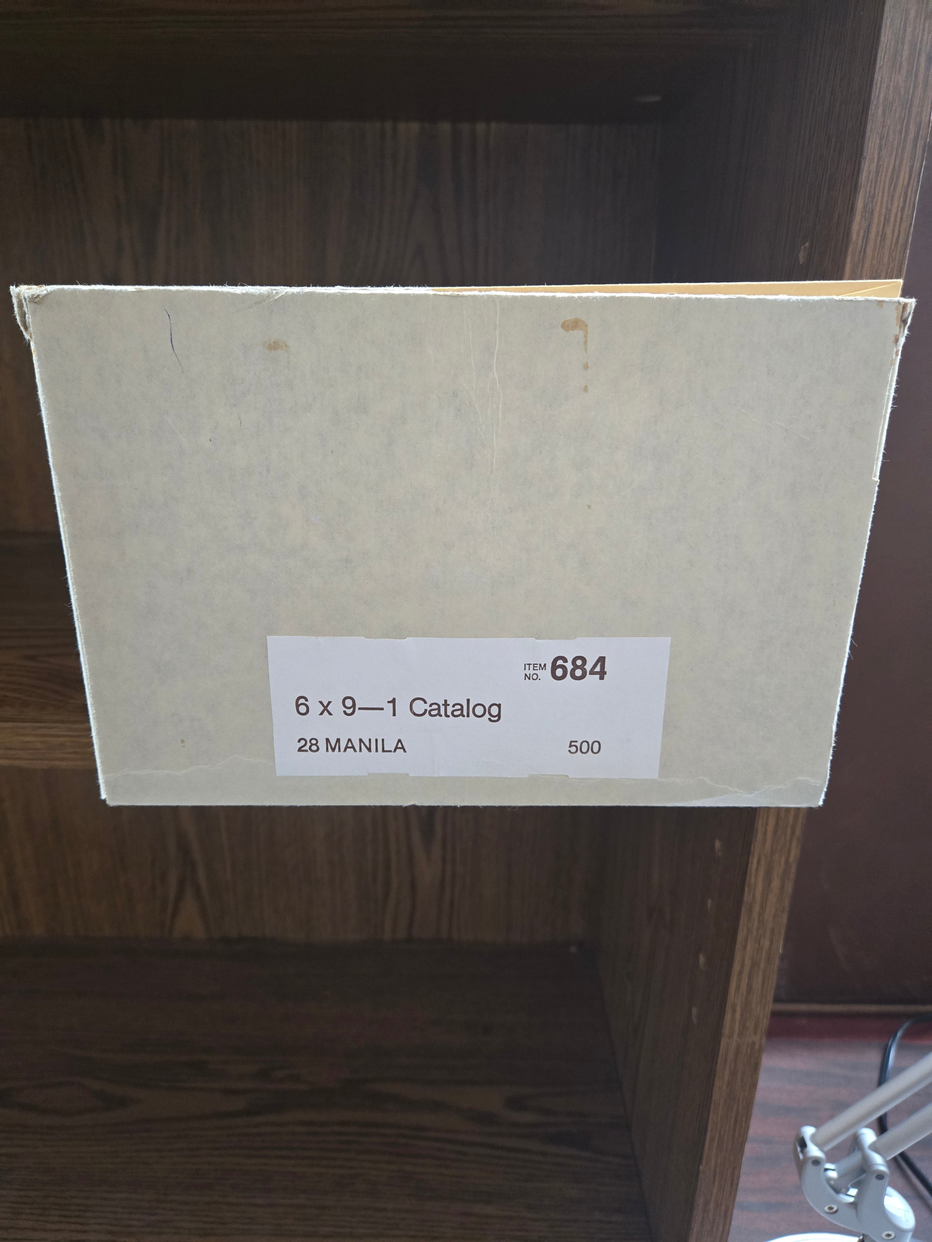 Manila filing folders