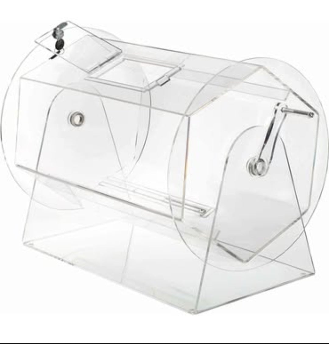 Large Acrylic Raffle Drum by Midway Monsters