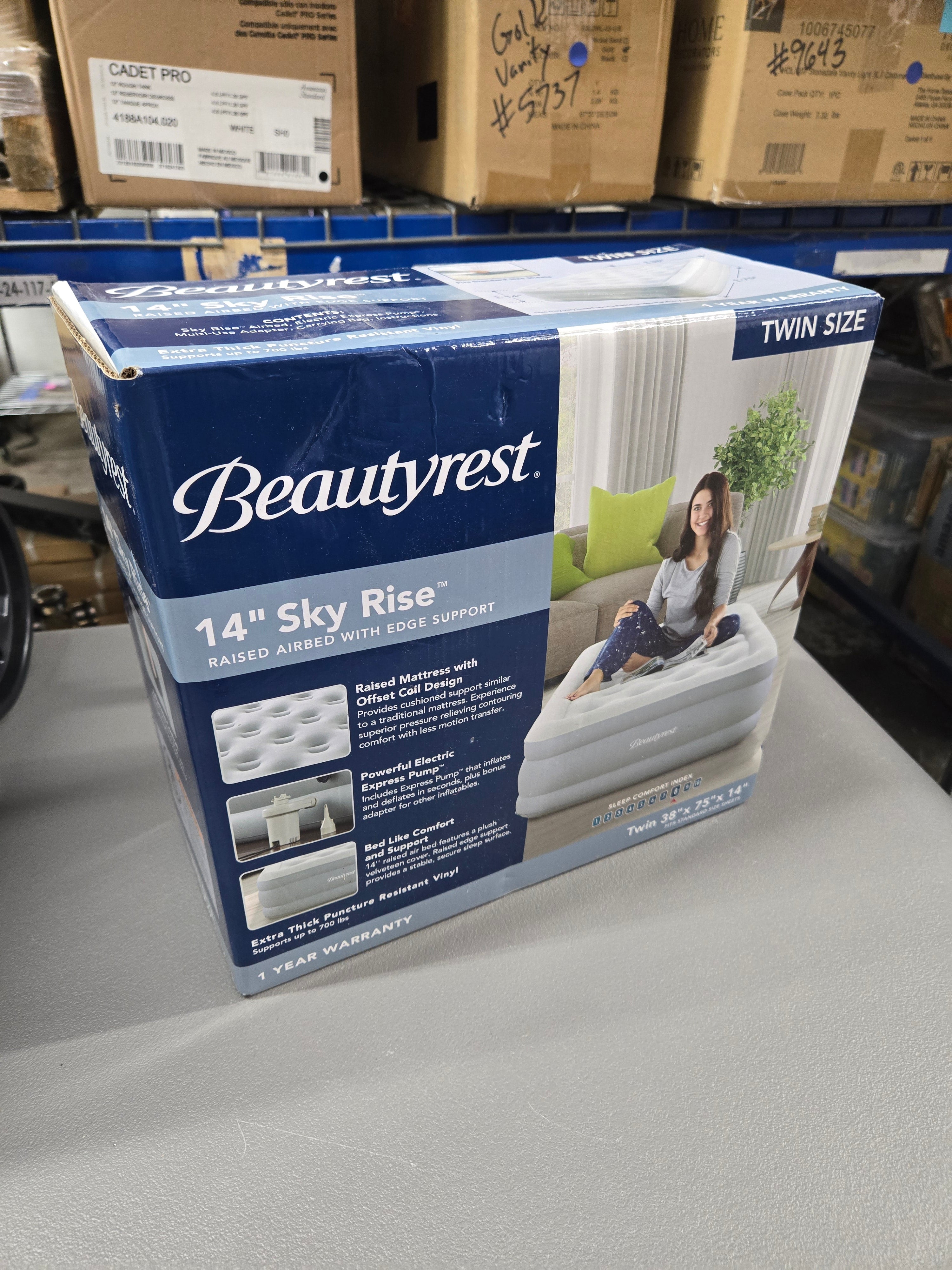 Beautyrest 14" Sky Rise Air Mattress