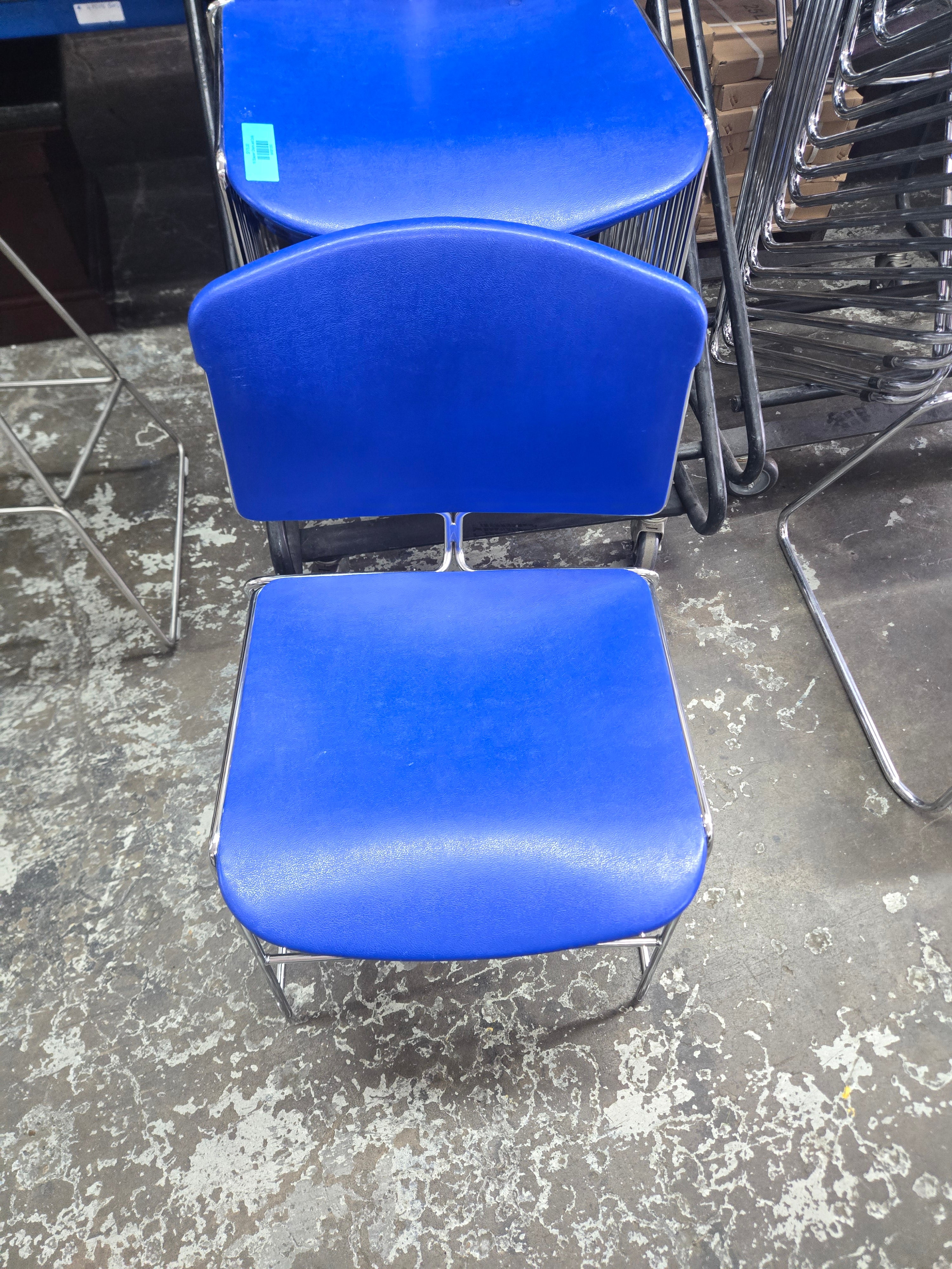 Blue Stackable Chairs (Single)