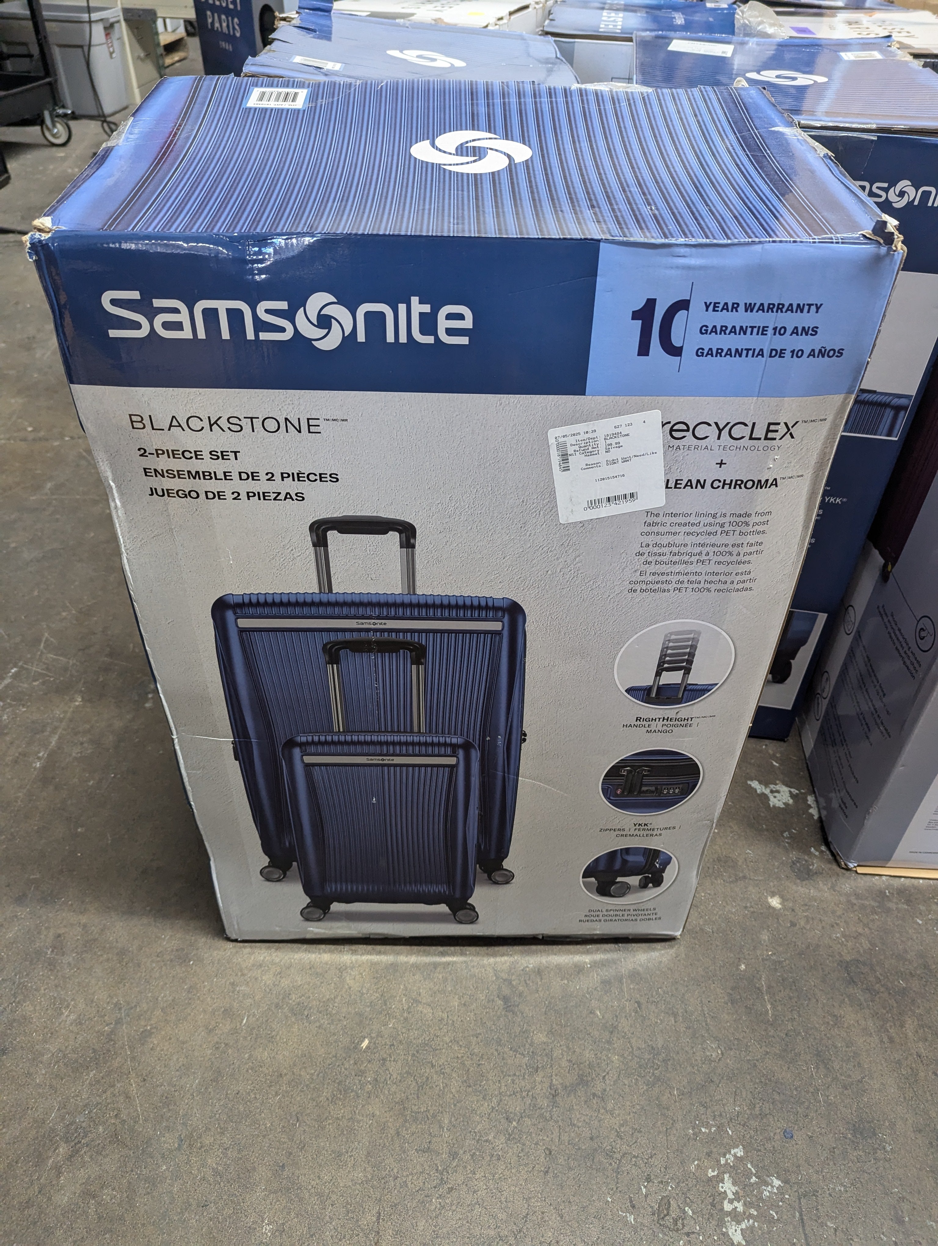 Samsonite Blackstone Blue Luggage Set