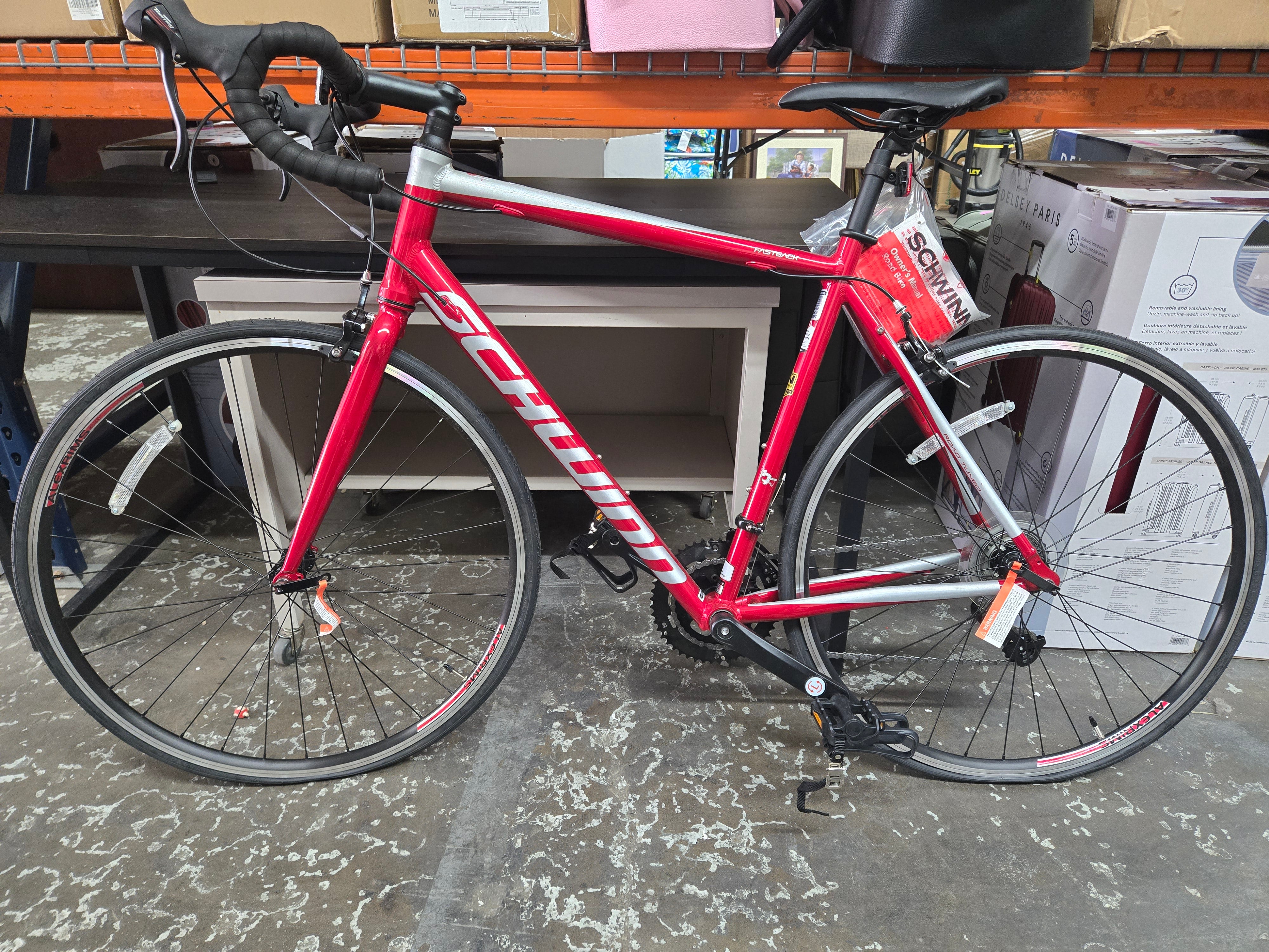 Schwinn red road bike