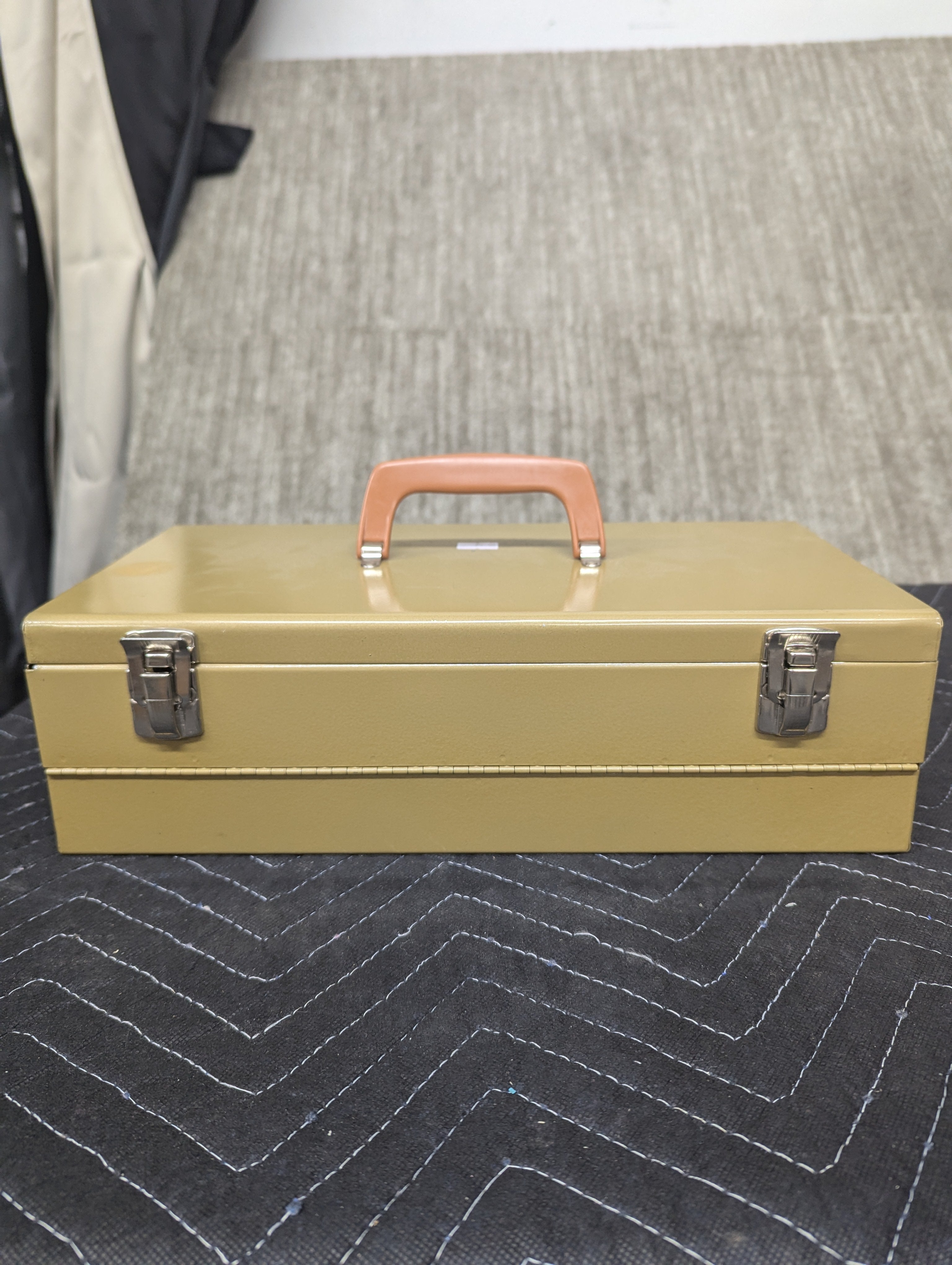 Vintage Logan Electric Light Slide File Box, Toolbox, Many Storage Options