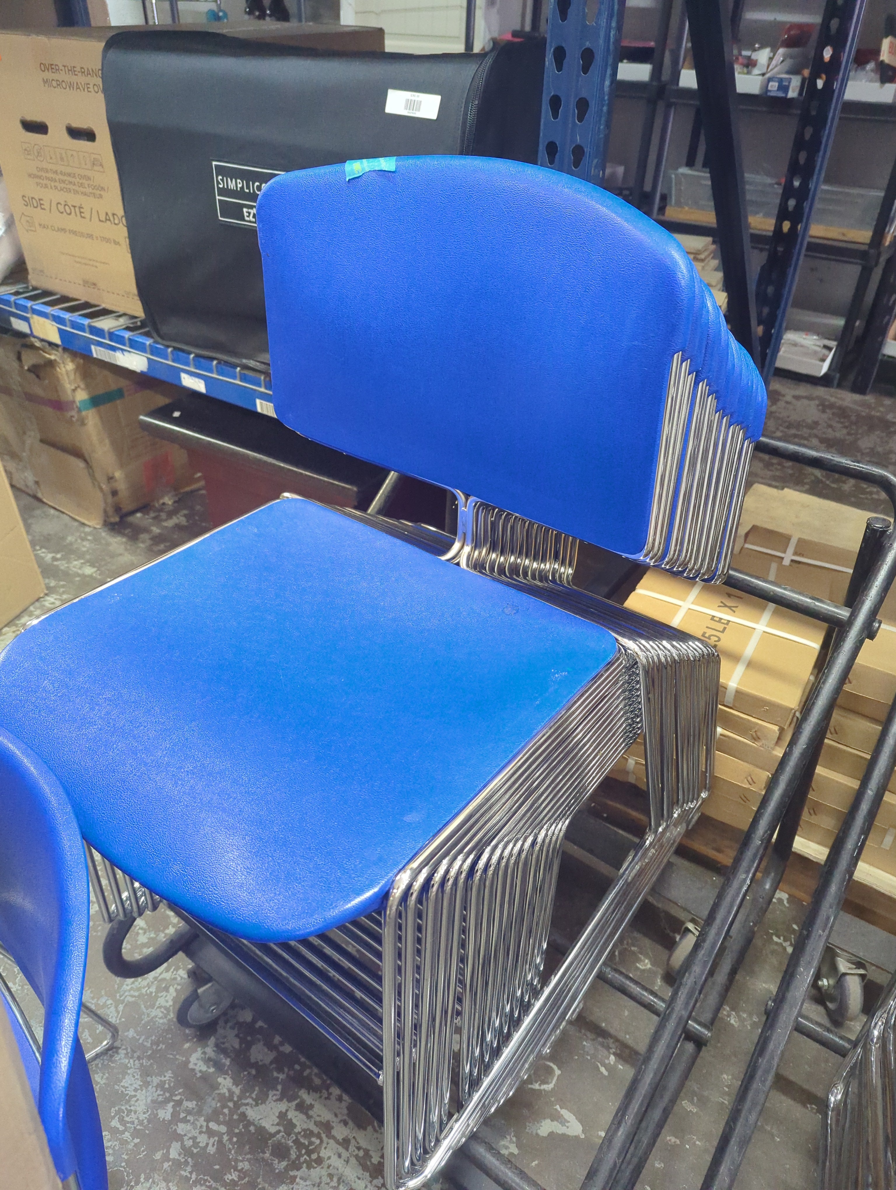 15 Stacker Chairs and Dolly