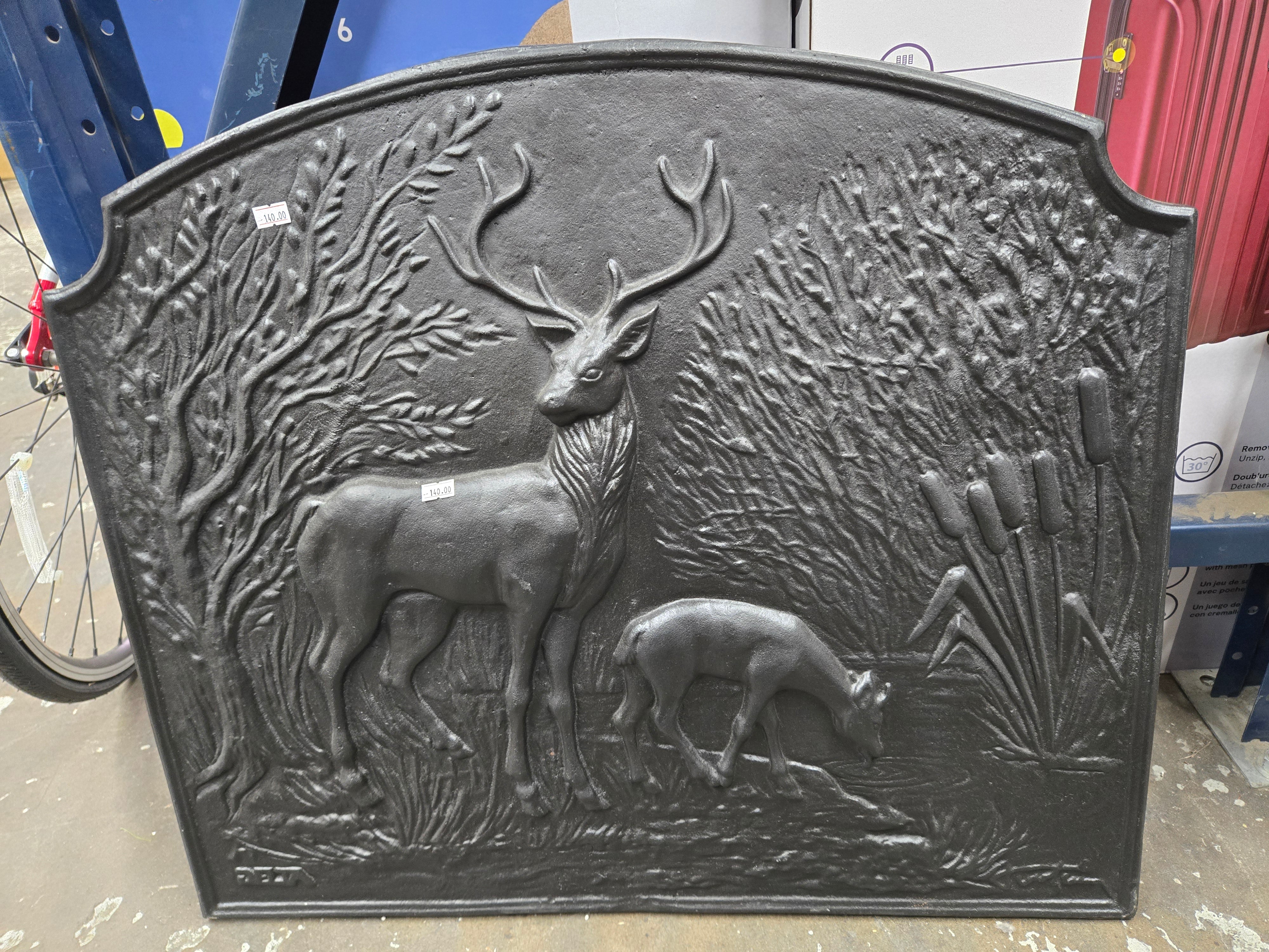 Deer Cast Iron Fireback