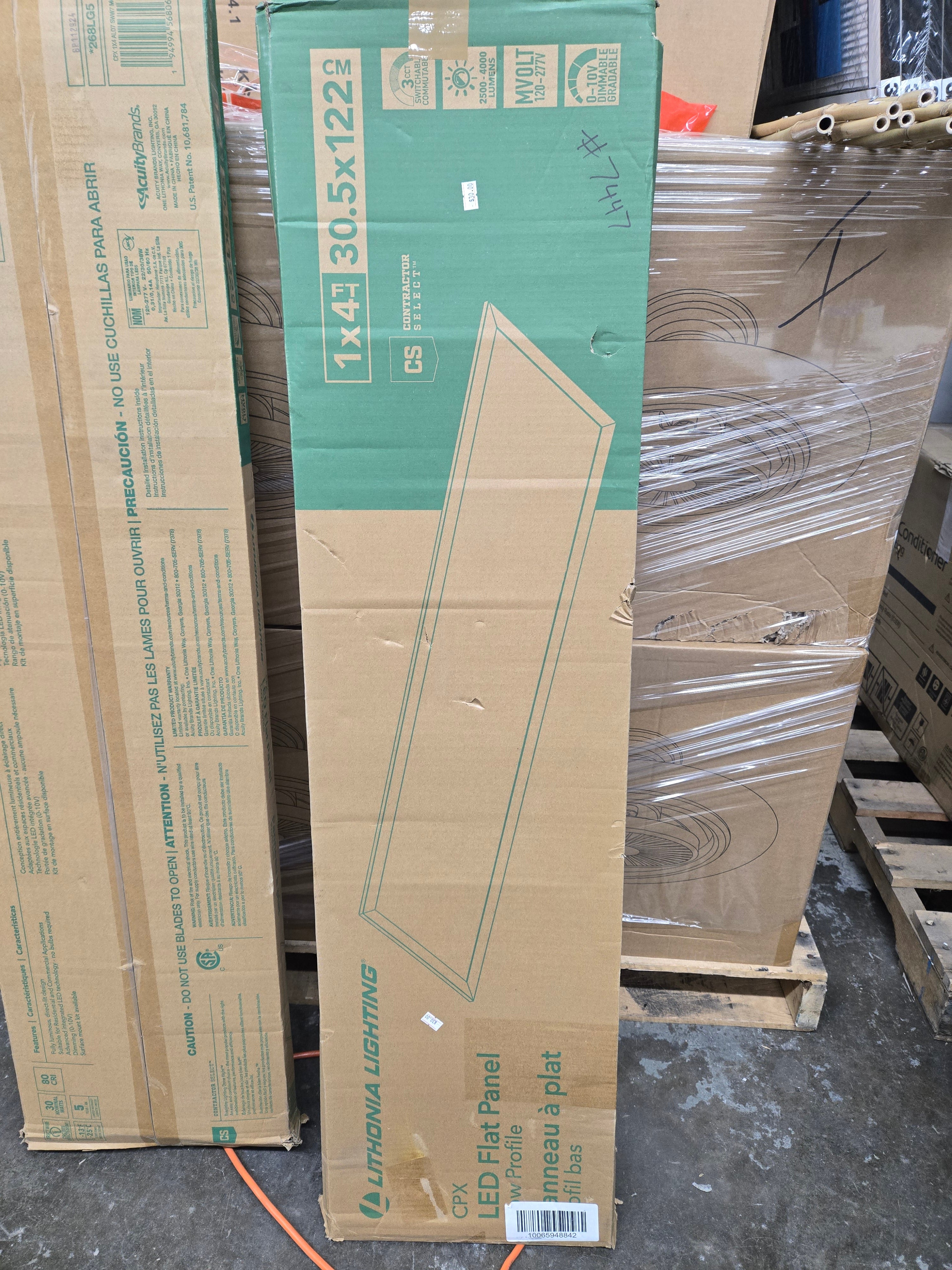 1x4 LED light panel