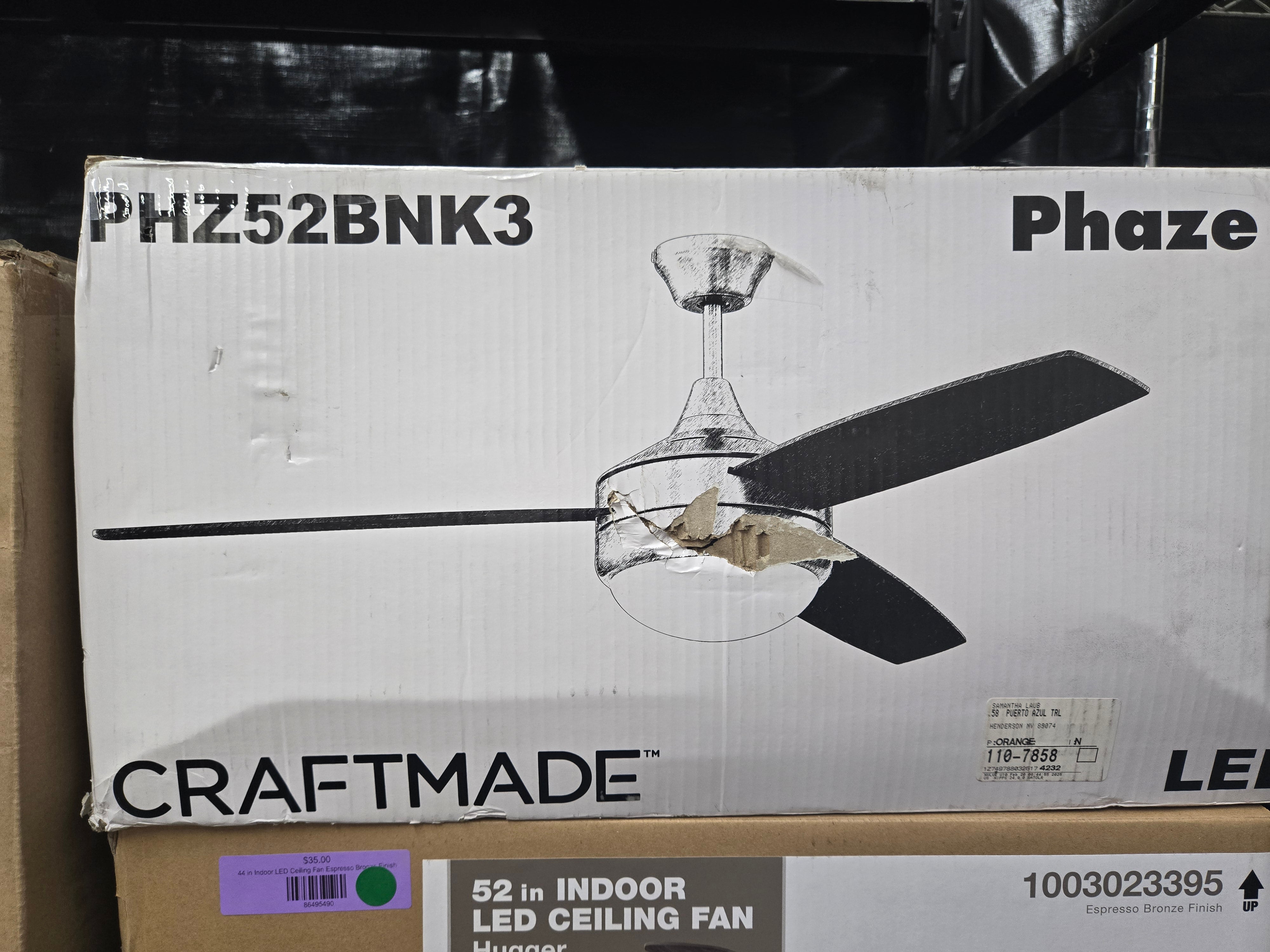 Craftmade phaze 3 ceiling fan