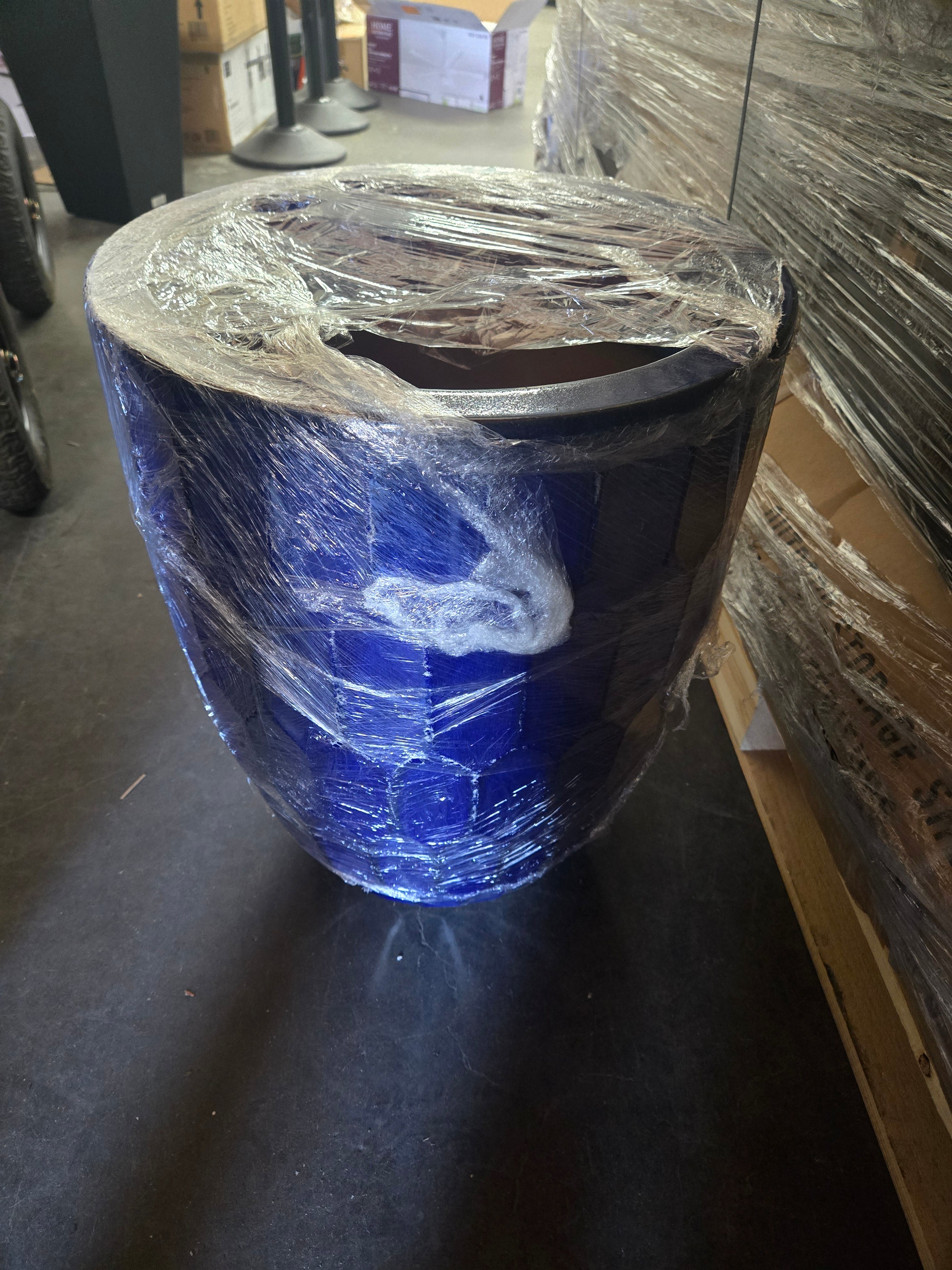 Blue Ceramic Planter