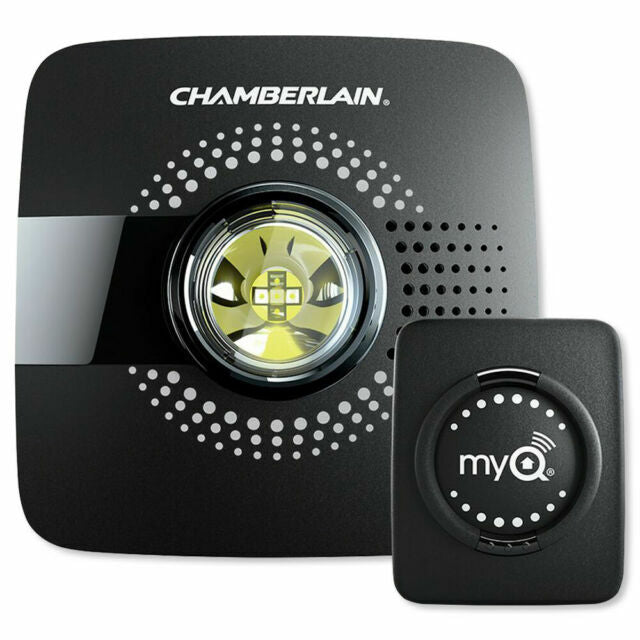 Chamberlain MyQ Smart Garage Hub Black Smartphone Control Easy Setup Door Sensor